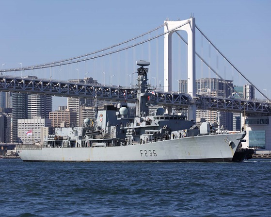 	HMS Montrose visits HMS Montrose Credit Royal Navy 080319.