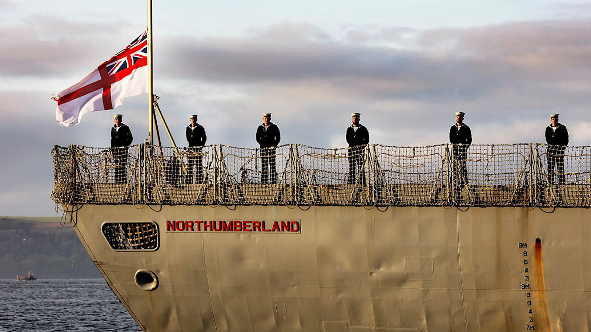  HMS Norhtumberland  returning to Plymouth after a deployment to the US in December 2019 (Picture: MOD)