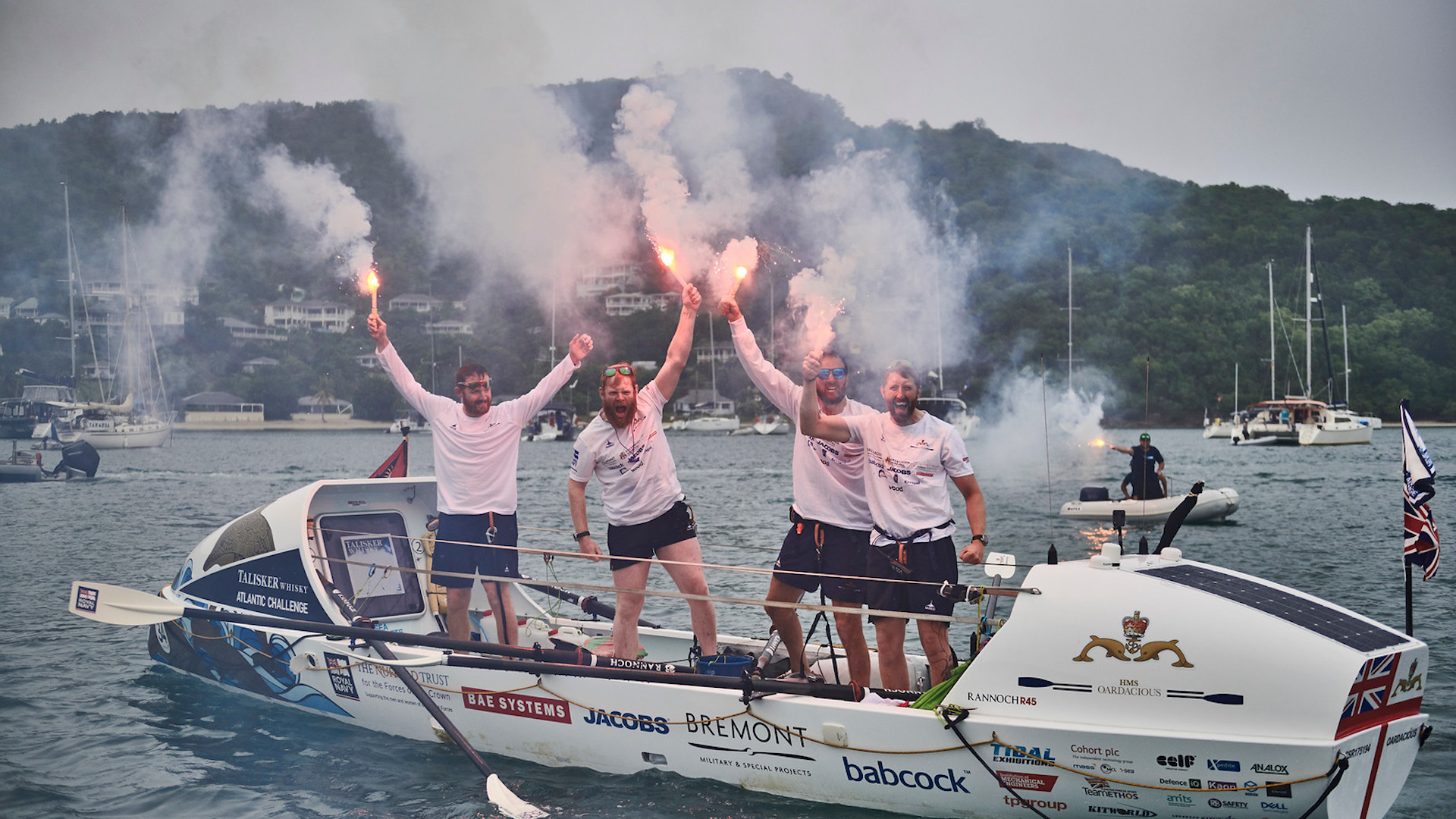HMS Oardacious complete Talisker Challenge 2019 pic 1 CREDIT HMS Oardacious finish Talisker Whisky Atlatic Challenge 2020 pic 1 190120 CREDIT Atlantic Campaigns Ben Duffy.jpg