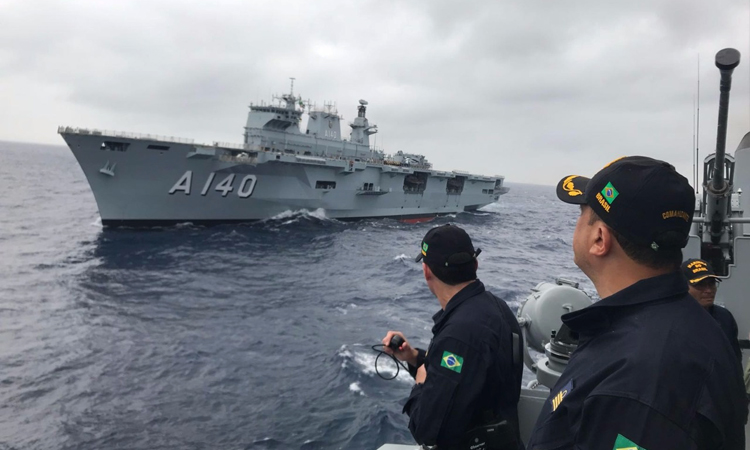 HMS Ocean as Brazilian flagship Atlantico CREDIT BRAZILIAN MOD