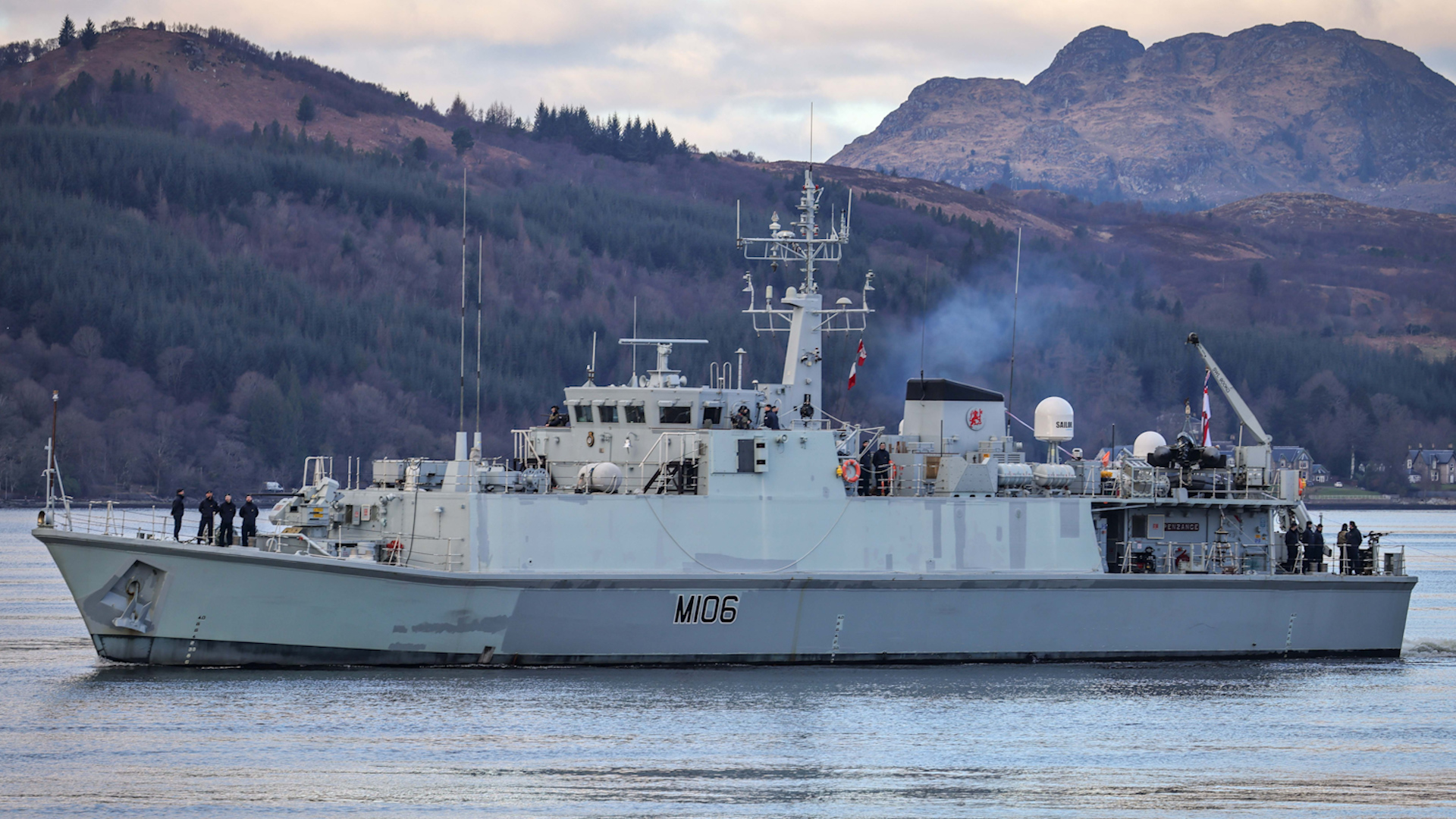HMS Penzance sailed from HM Naval Base Clyde for the final time 19012024 CREDIT Royal Navy