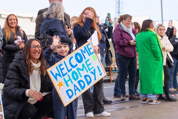 HMS Portland returns to Devonport after Autumn deployment