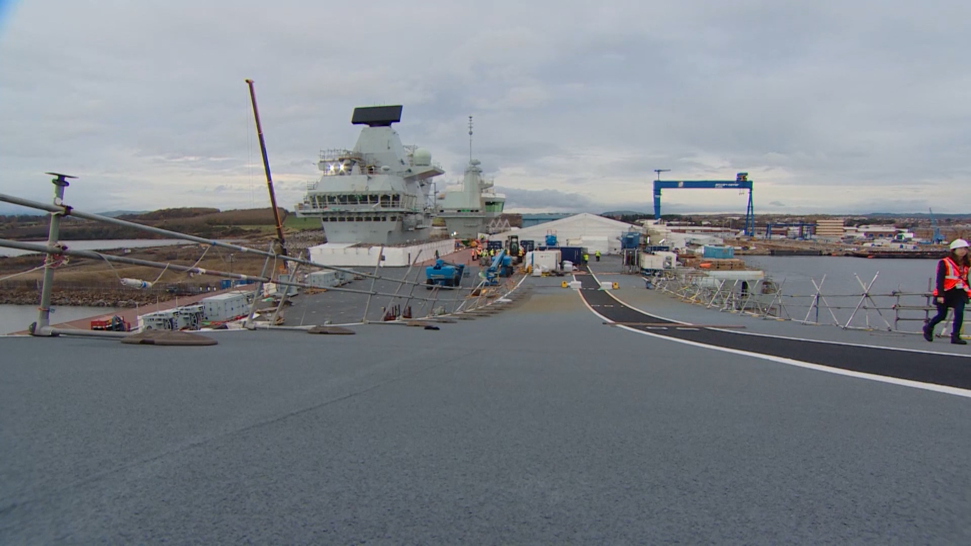 The facility is equipped to deal with maintenance work on HMS Prince of Wales and HMS Queen Elizabeth.