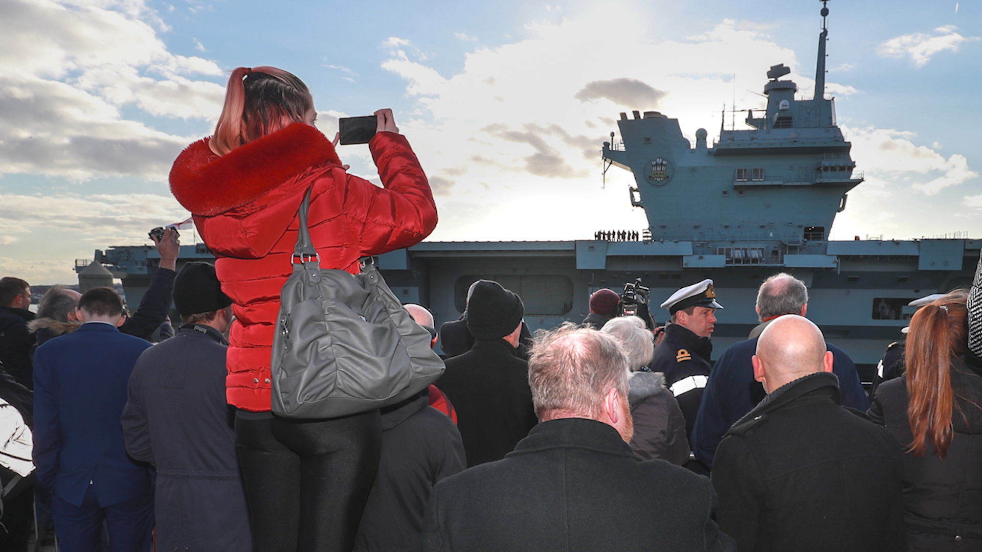 HMS Prince of Wales leaves Liverpool 060320 CREDIT ROYAL NAVY