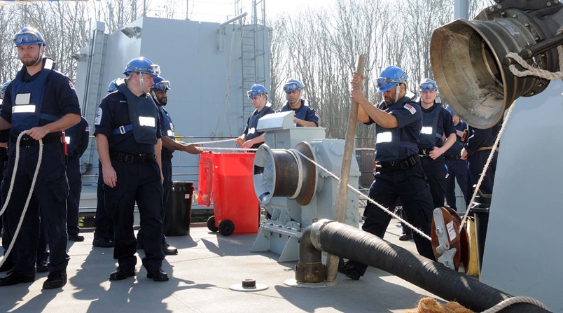 HMS Prince of Wales team train at HMS Raleigh