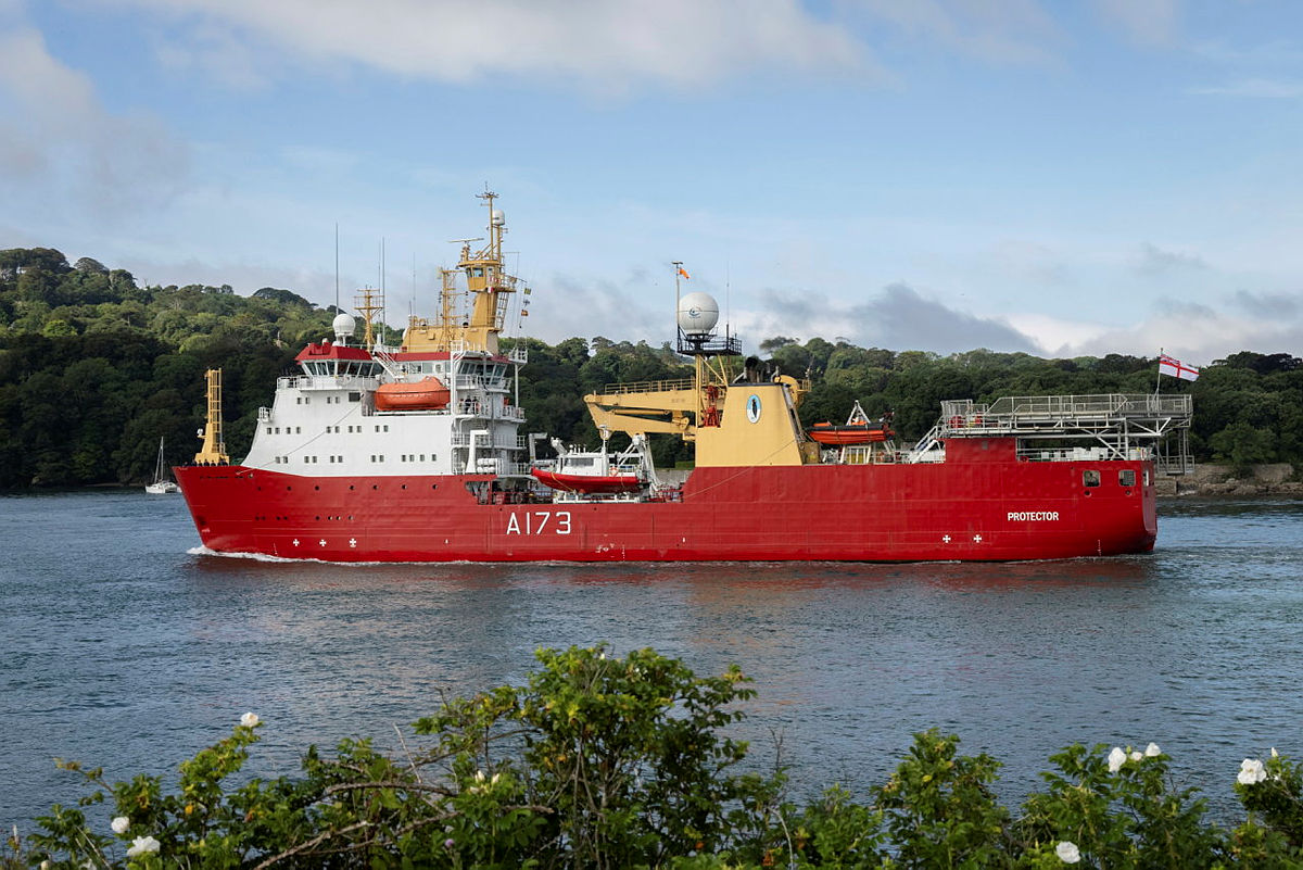 HMS Protector (image: MoD)