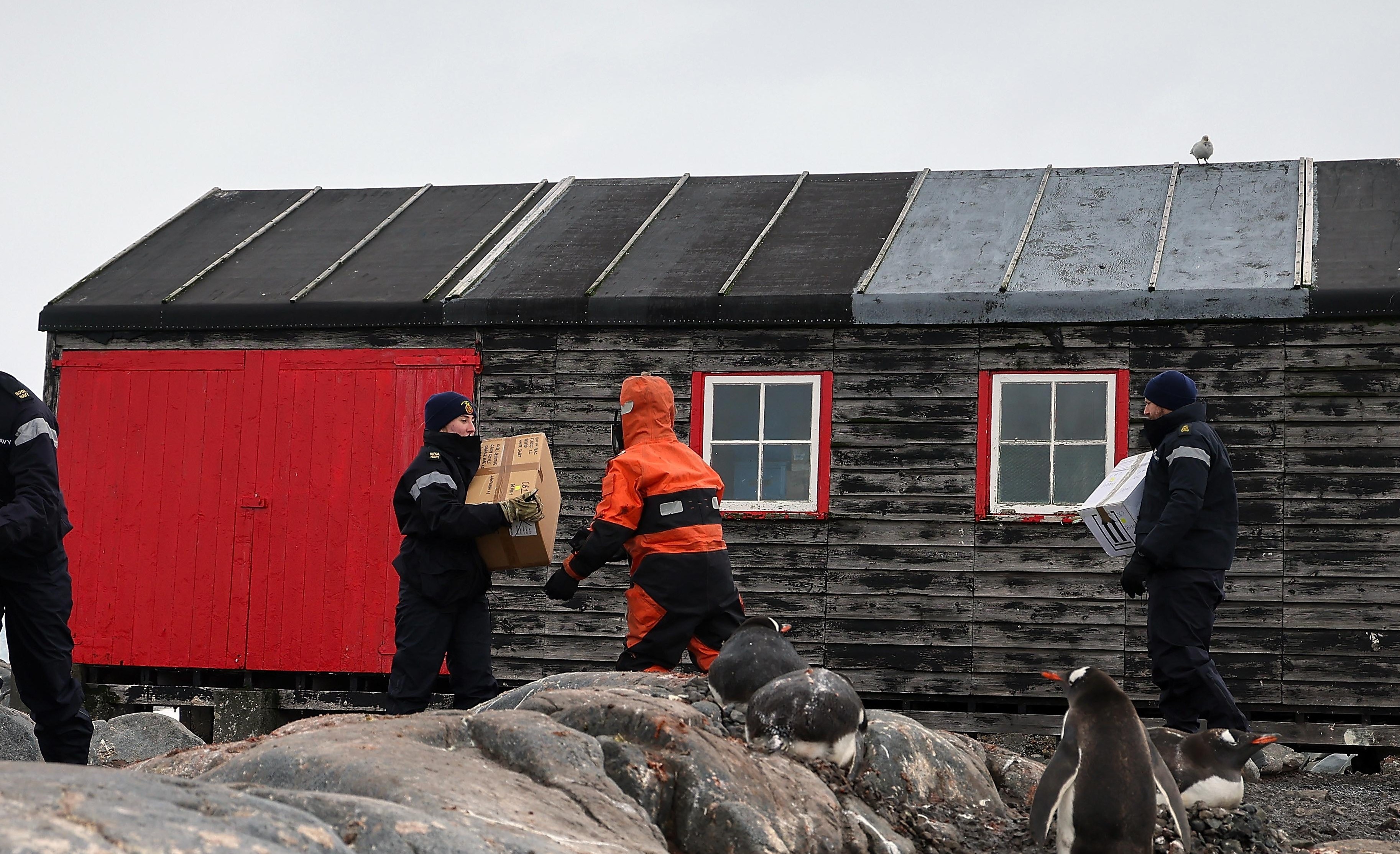 HMS Protector crew members have completed their latest work season (Picture: Royal Navy).