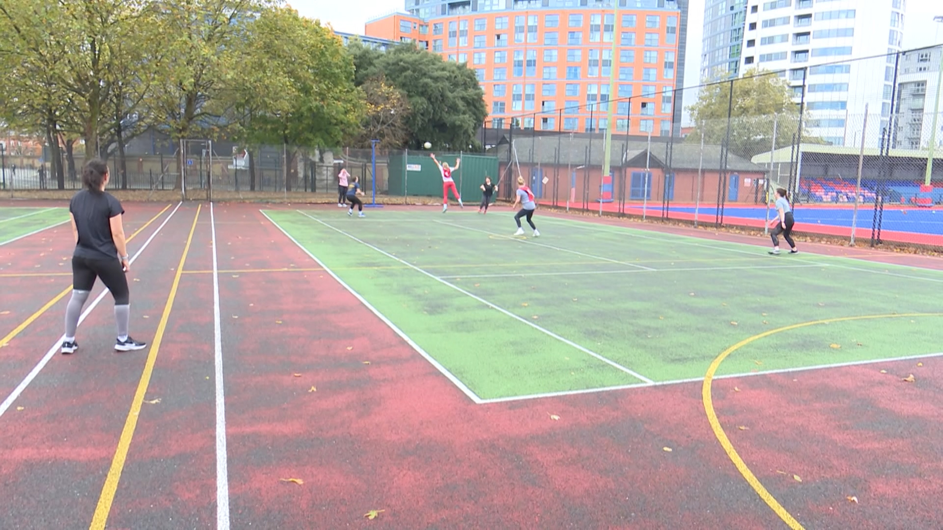 Sports such as netball and hockey were among those on offer during the sports day.