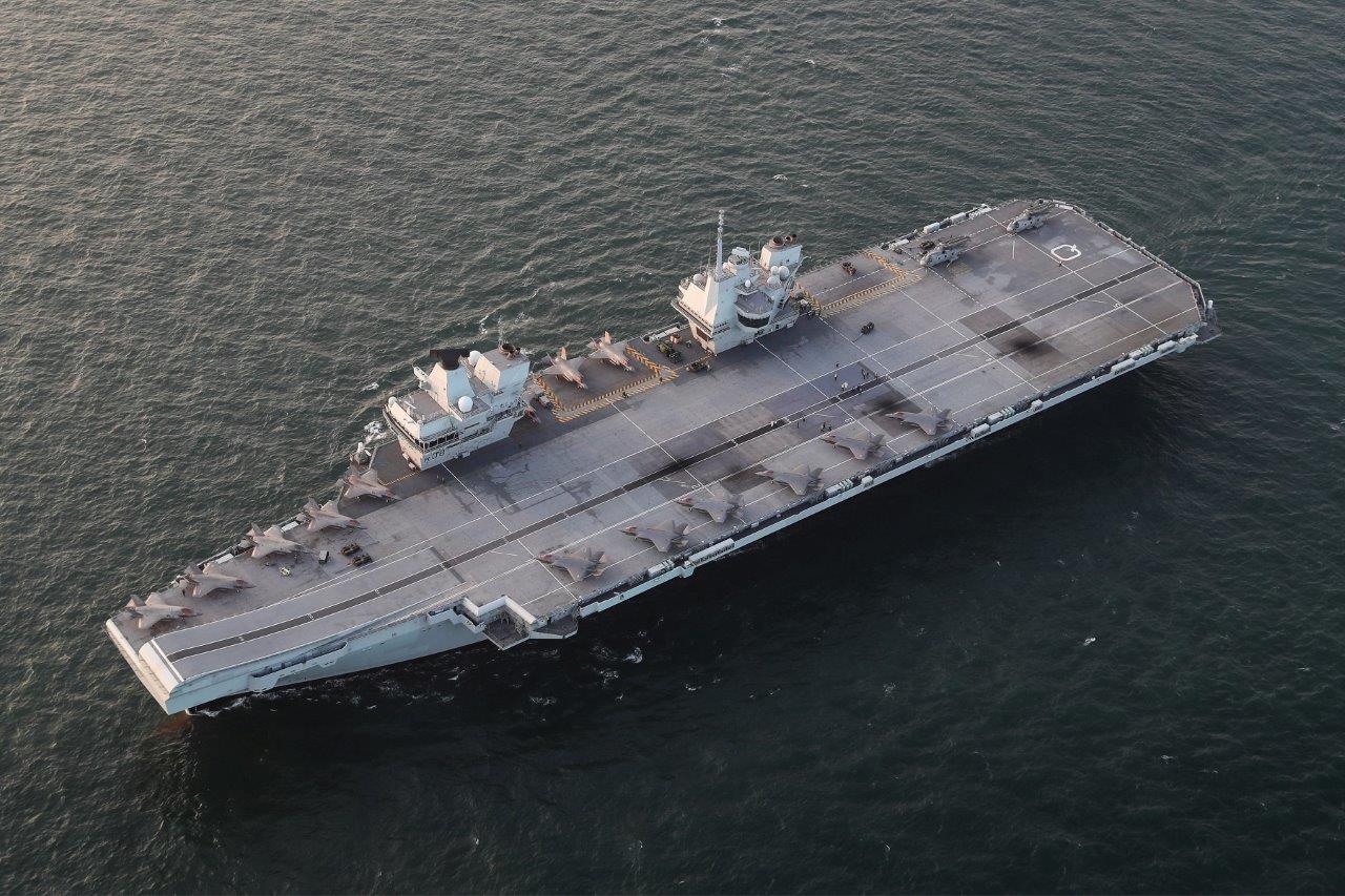Once UK carrier HMS Queen Elizabeth is fully operational, there are plans for both nations to deploy a joint carrier strike group (Picture: Royal Navy).