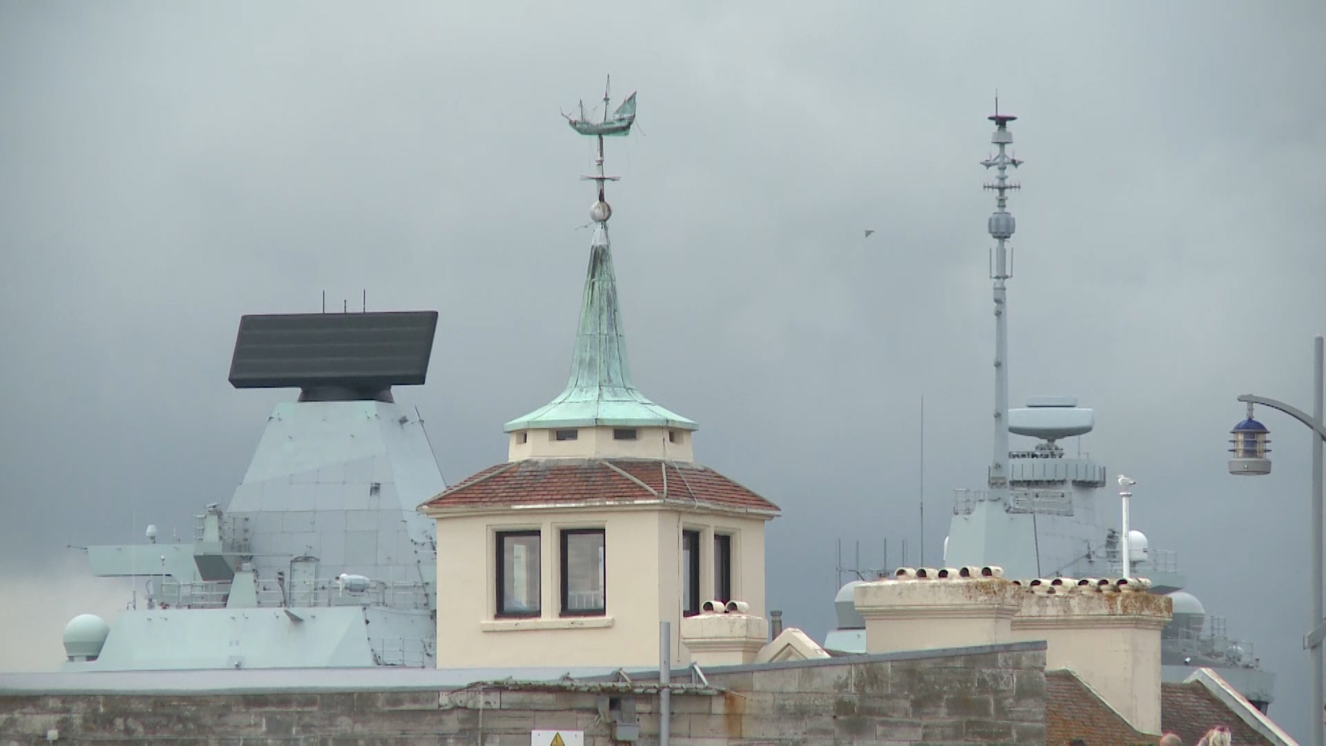 HMS Queen Elizabeth departing Portsmouth for a training exercise after her departure date was postponed due to COVID-19