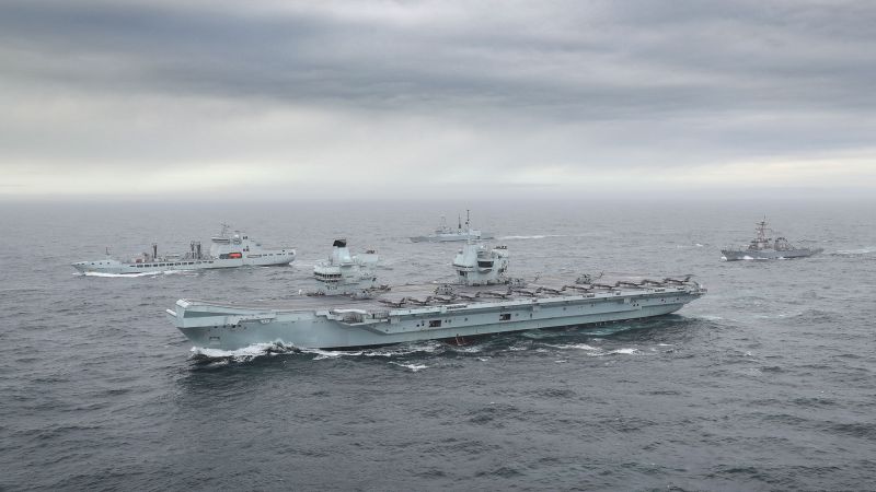 HMS Queen Elizabeth as part of her Carrier Strike Group on Exercise Joint Warrior in October 2020 (Picture: Royal Navy).
