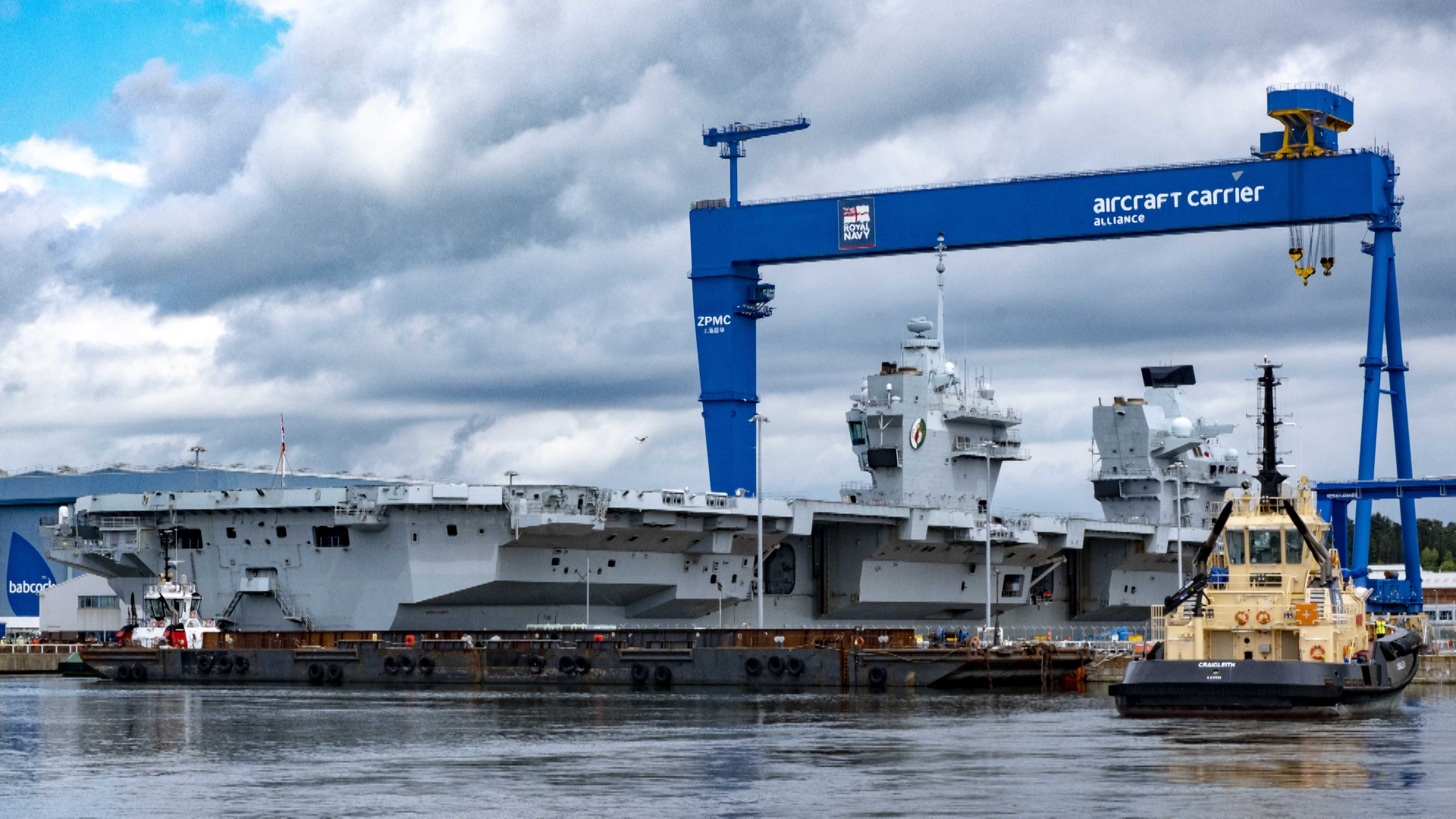 HMS Queen Elizabeth in Rosyth