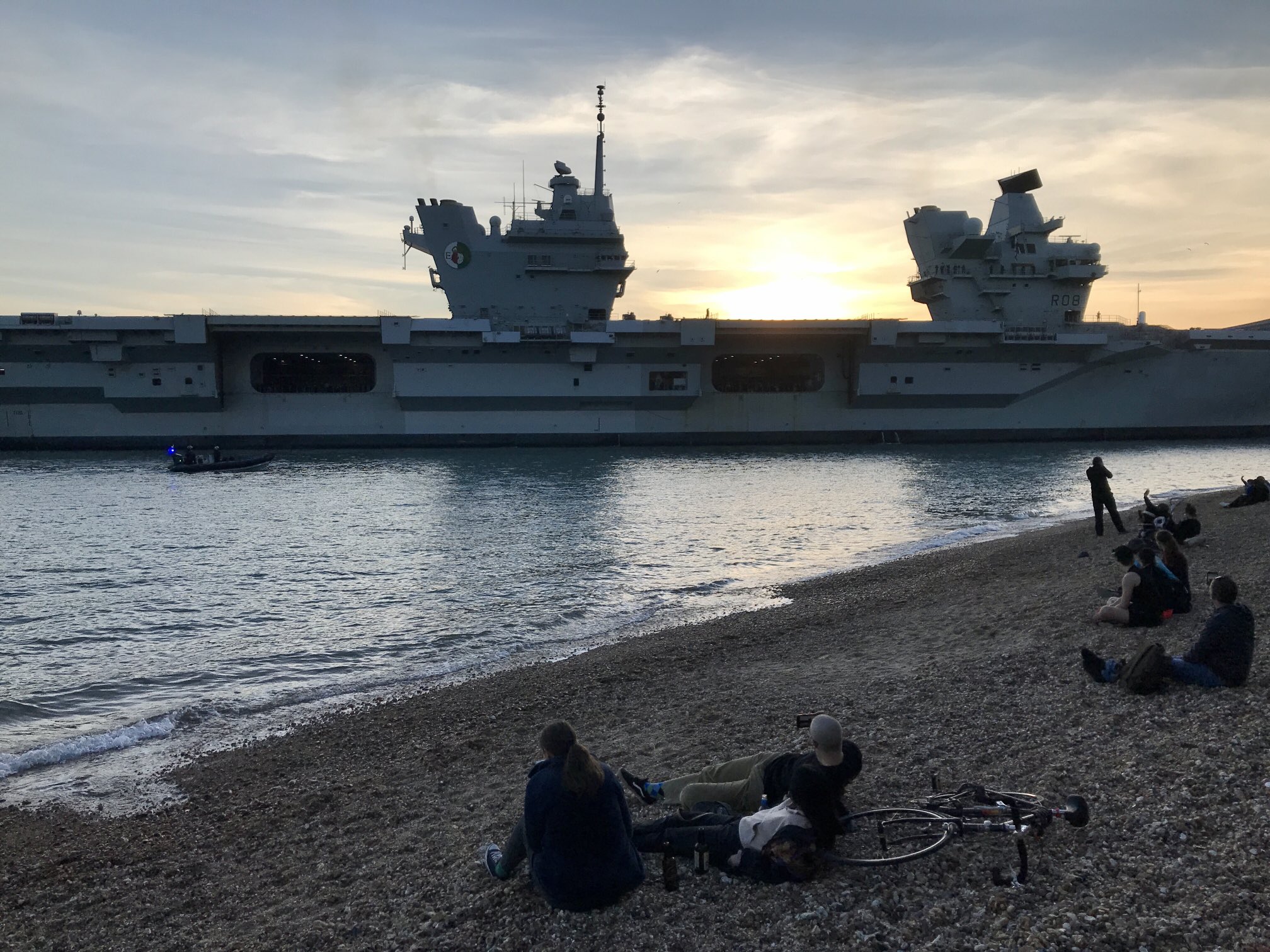 Cover image: HMS Queen Elizabeth arrives in Portsmouth (Picture: HMNB Portsmouth/Twitter).