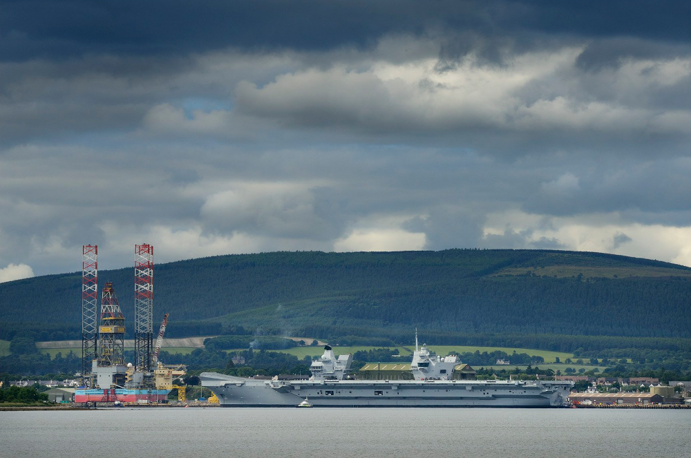 HMS Queen Elizabeth In Invergordon CREDIT: Nigel Ridgen