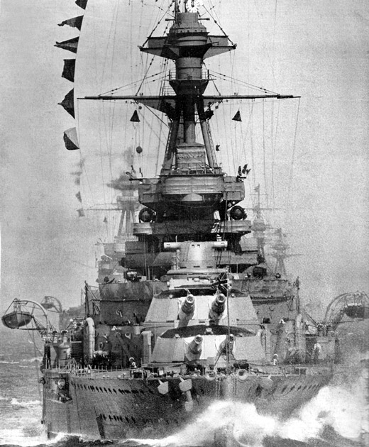 HMS Royal Oak on manoeuvres in 1928