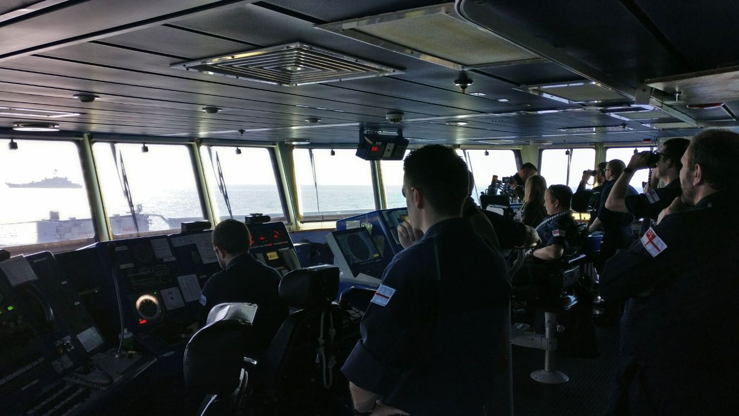 HMS Severn Russian Warship Escort