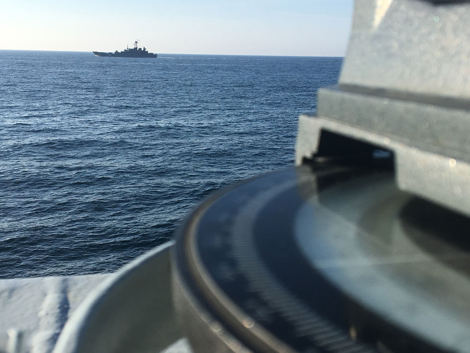 HMS Severn Russian Warship Escort