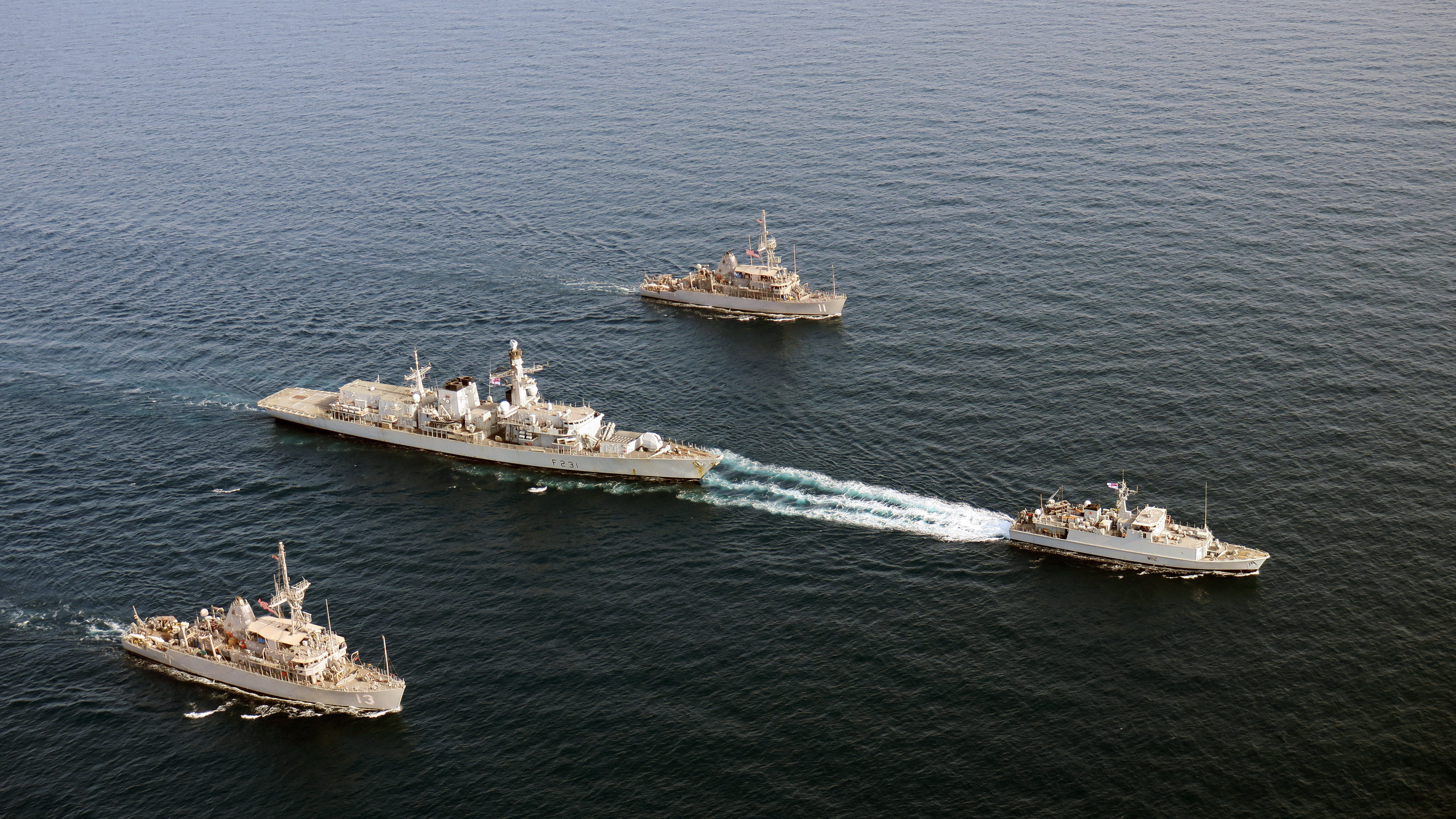 Cover image: The four ships spent two days on the exercise (Picture: Royal Navy).