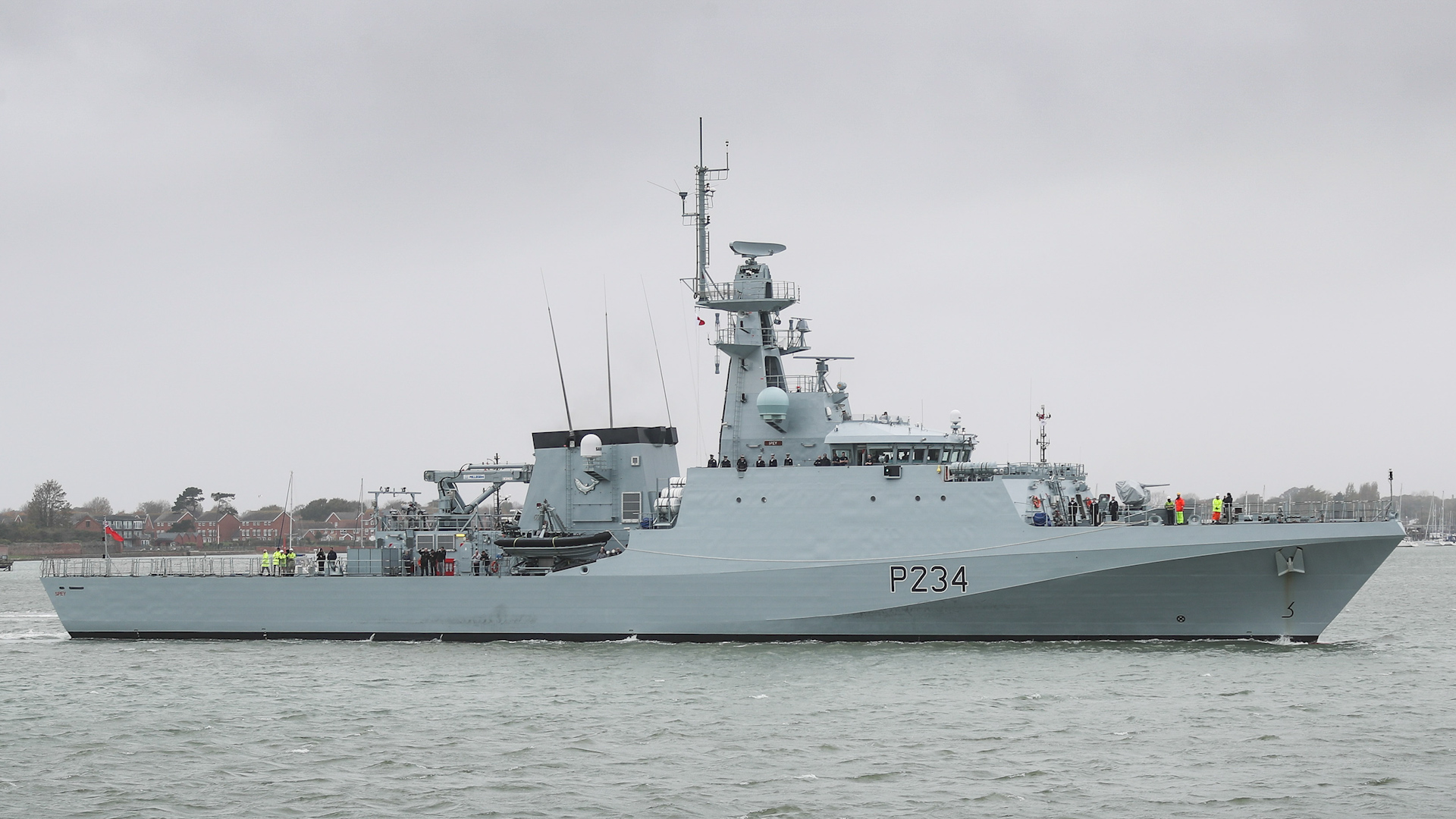 HMS Spey arrives at Portsmouth home base 301020 CREDIT Royal Navy.jpg 