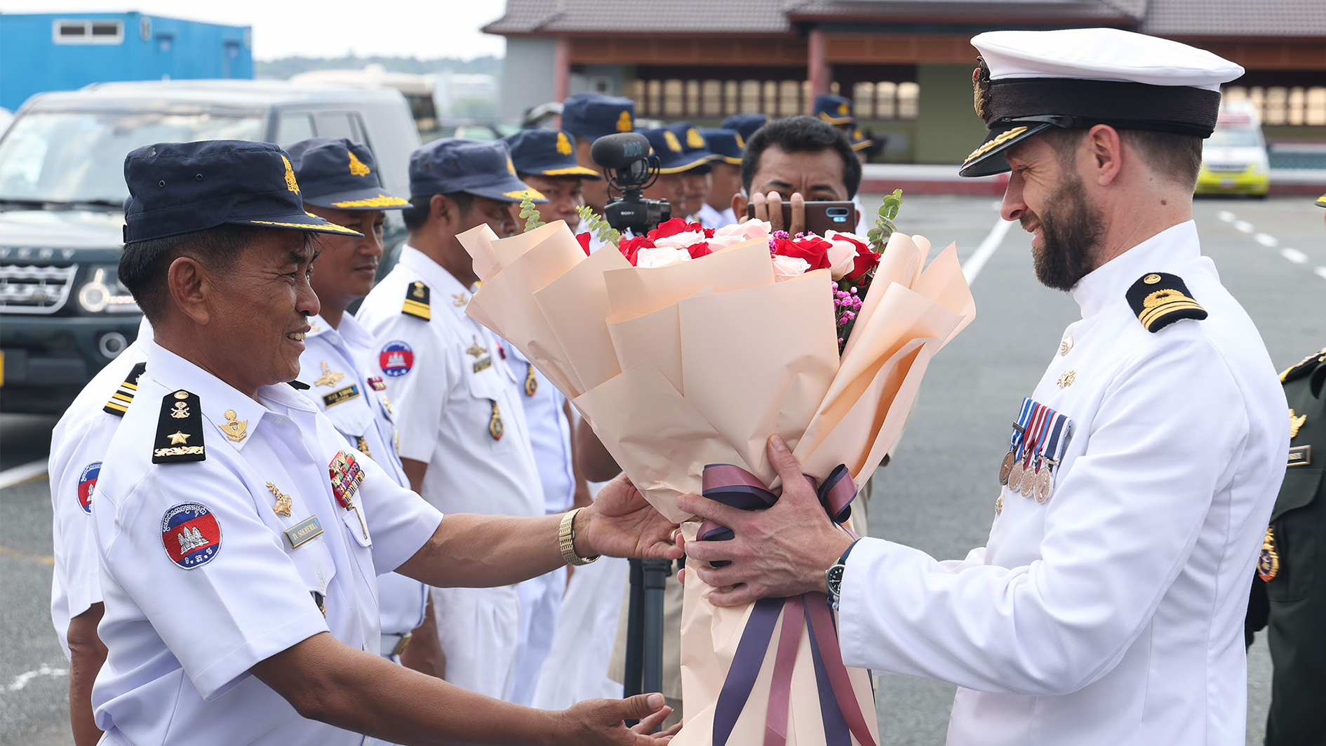 HMS Spey in Cambodia CREDIT ROYAL NAVY