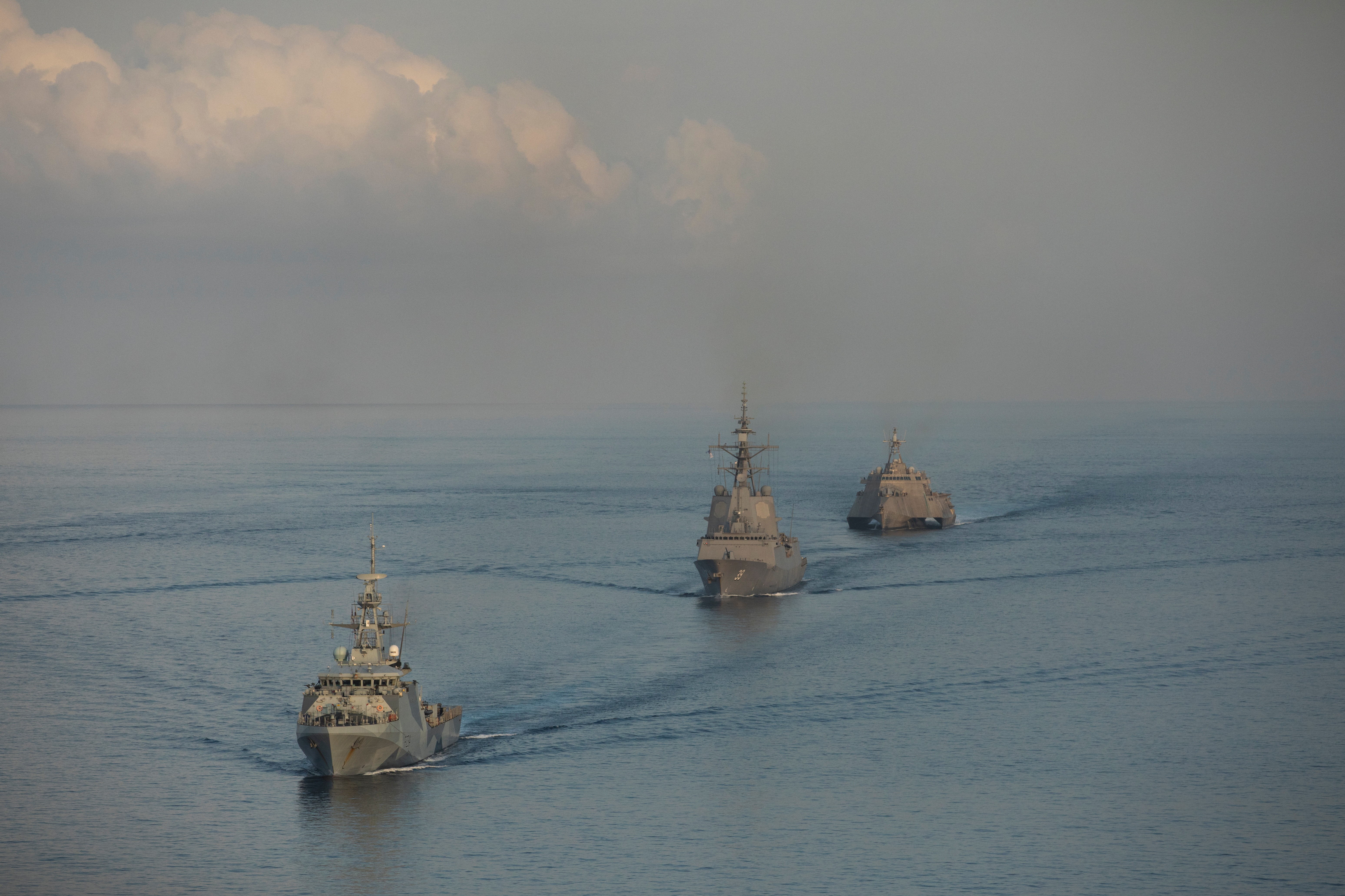 HMS Spey leading allies on Australia's biggest military exercise 