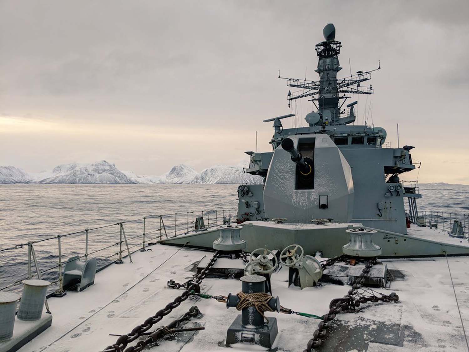 Cover image: HMS Sutherland during her Arctic training (Picture: Royal Navy).