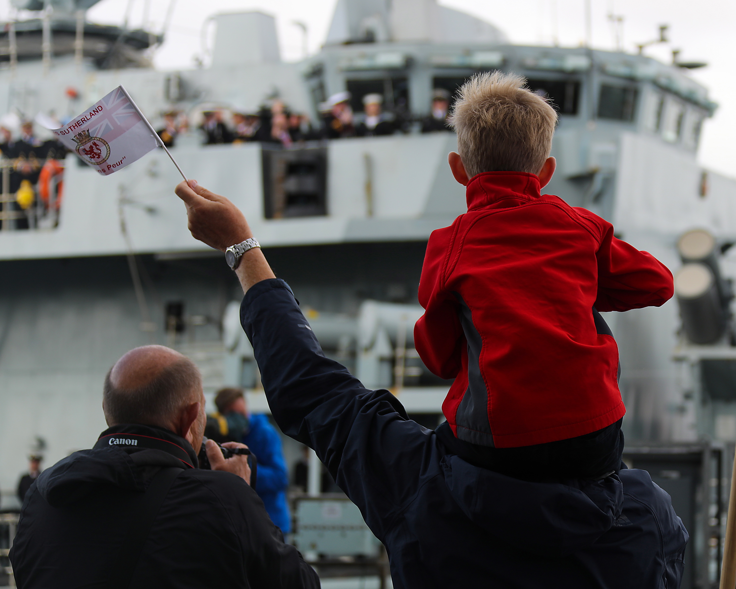 HMS Sutherland homecoming 100818 CREDIT MoD Royal Navy