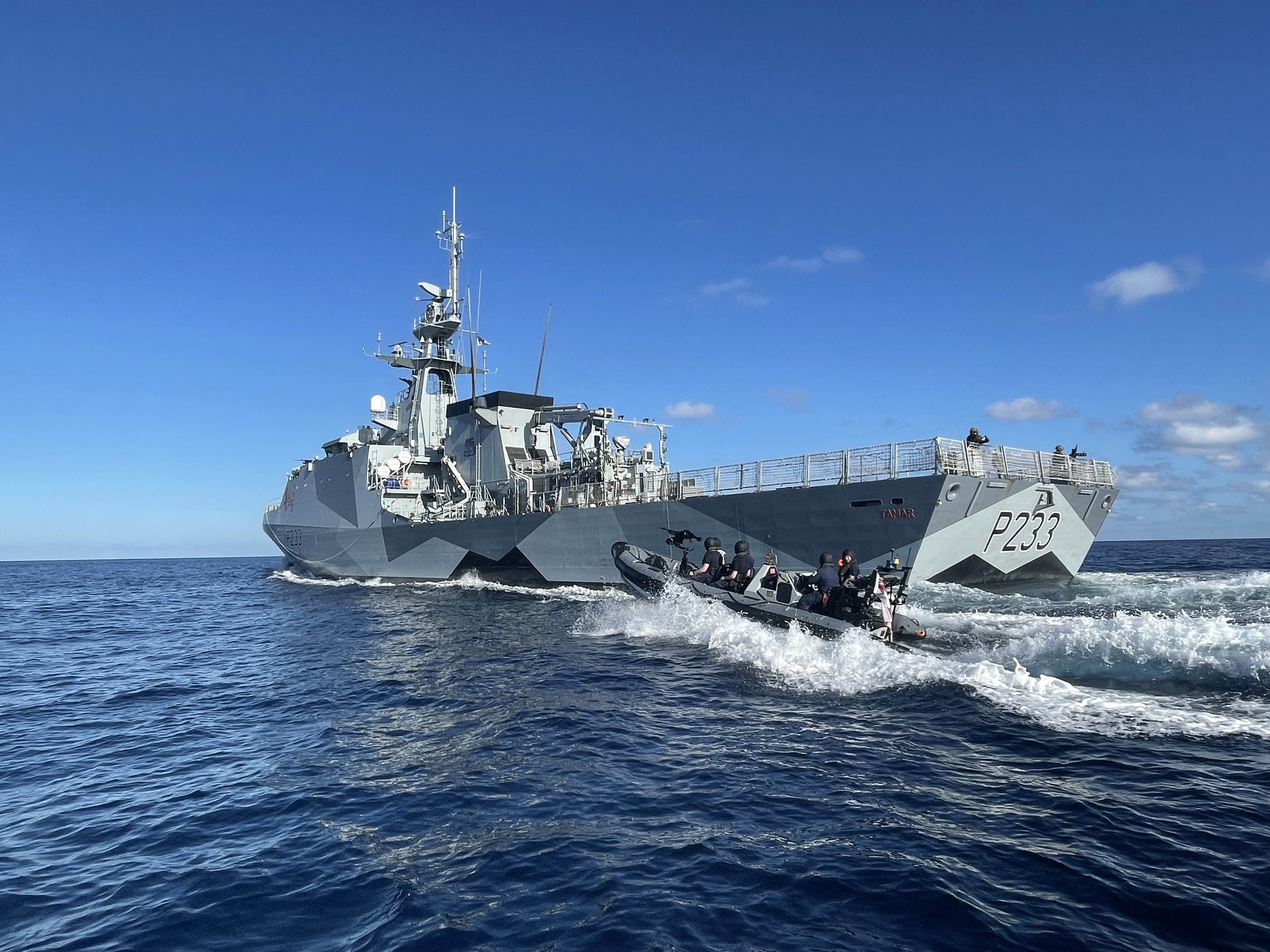 HMS Tamar during Exercise Bersama Shield