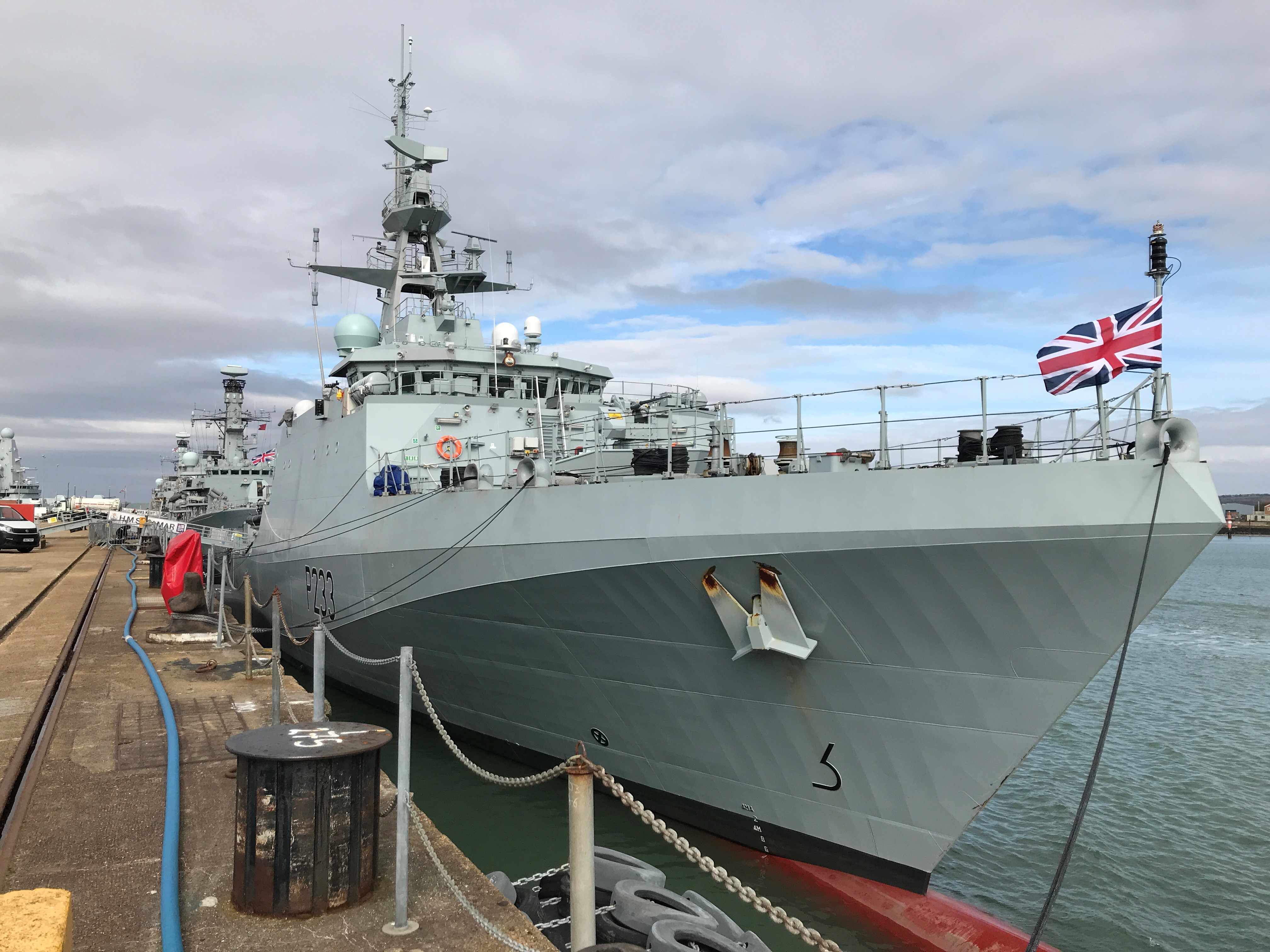 Cover image: HMS Tamar in Portsmouth (Picture: Royal Navy).