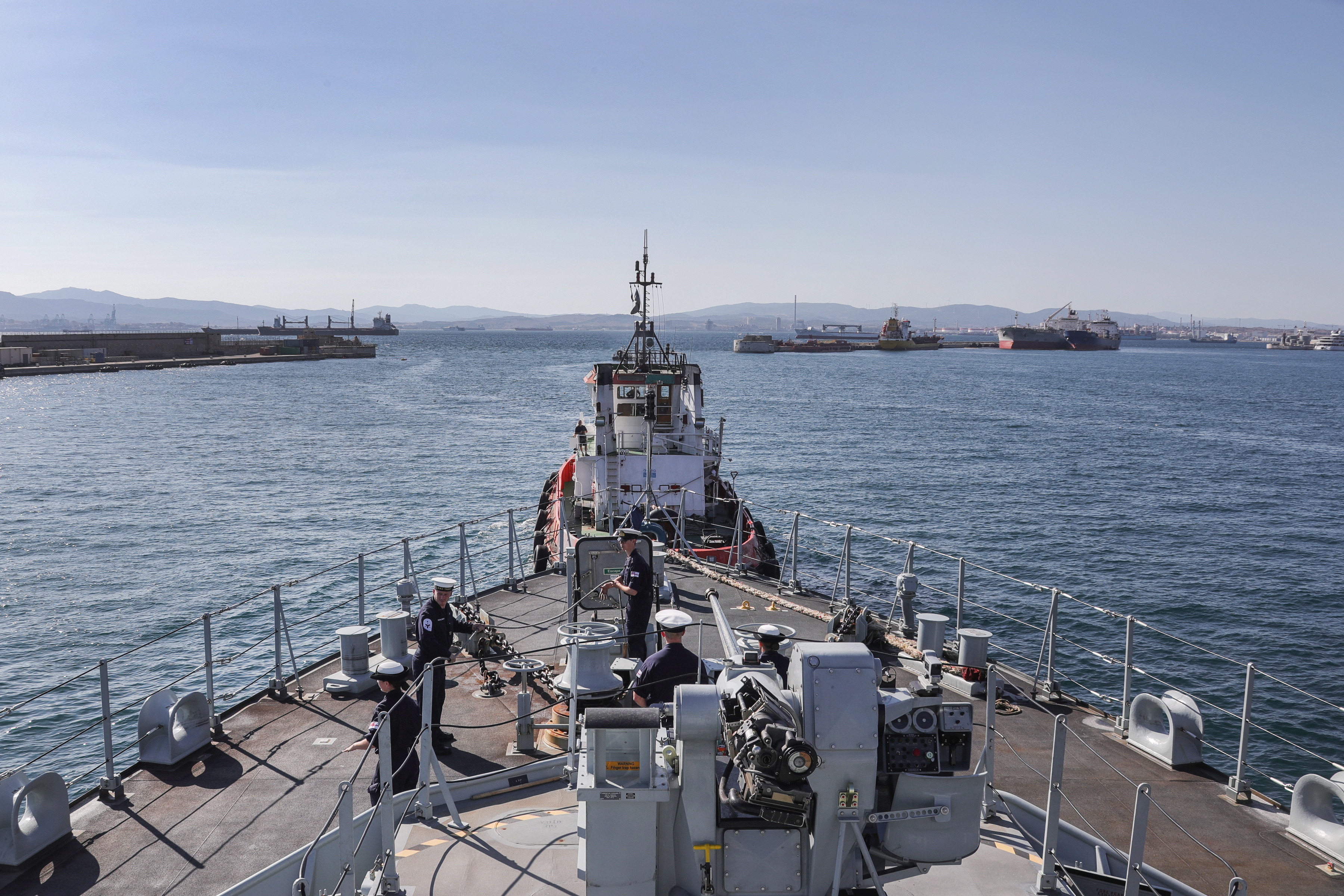 HMS Trent on Operation Sea Guardian in the Mediterranean 030920 CREDIT ROYAL NAVY