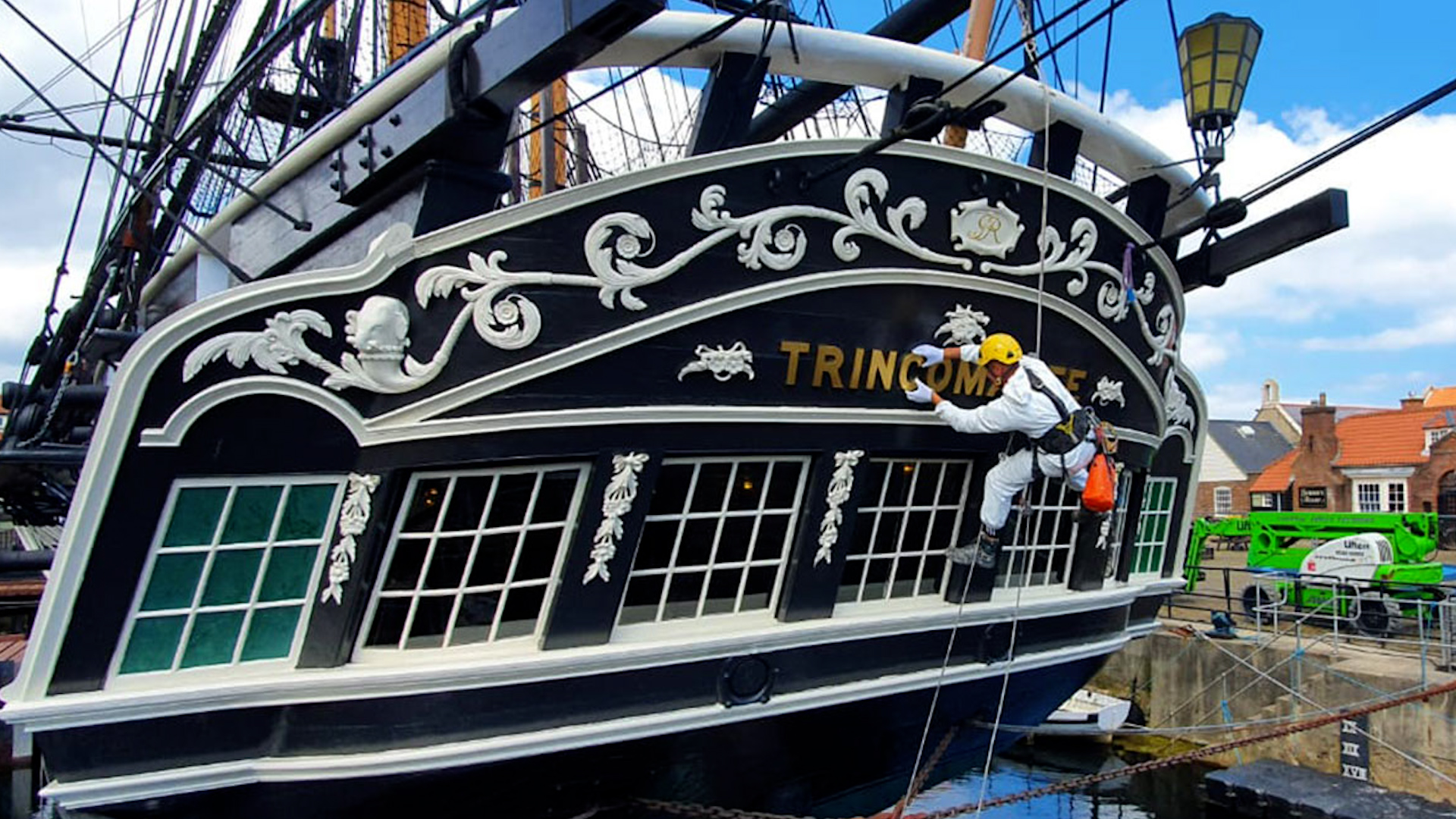 HMS Trincomalee's Refitted After Gilding CREDIT NATIONAL MUSEUM OF THE ROYAL NAVY