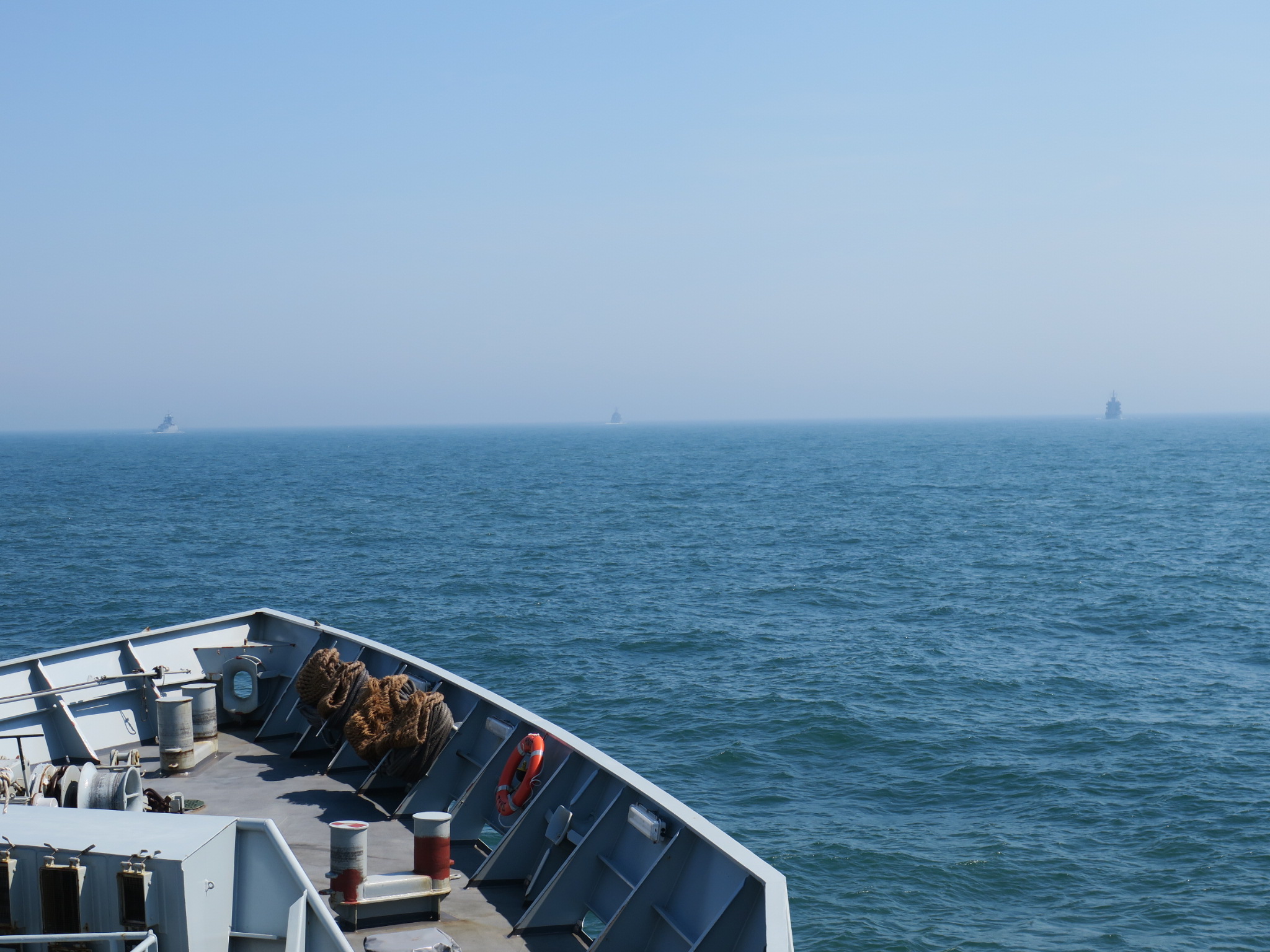 HMS Tyne was tasked with escorting Russian ships heading towards the Channel (Picture: Royal Navy).