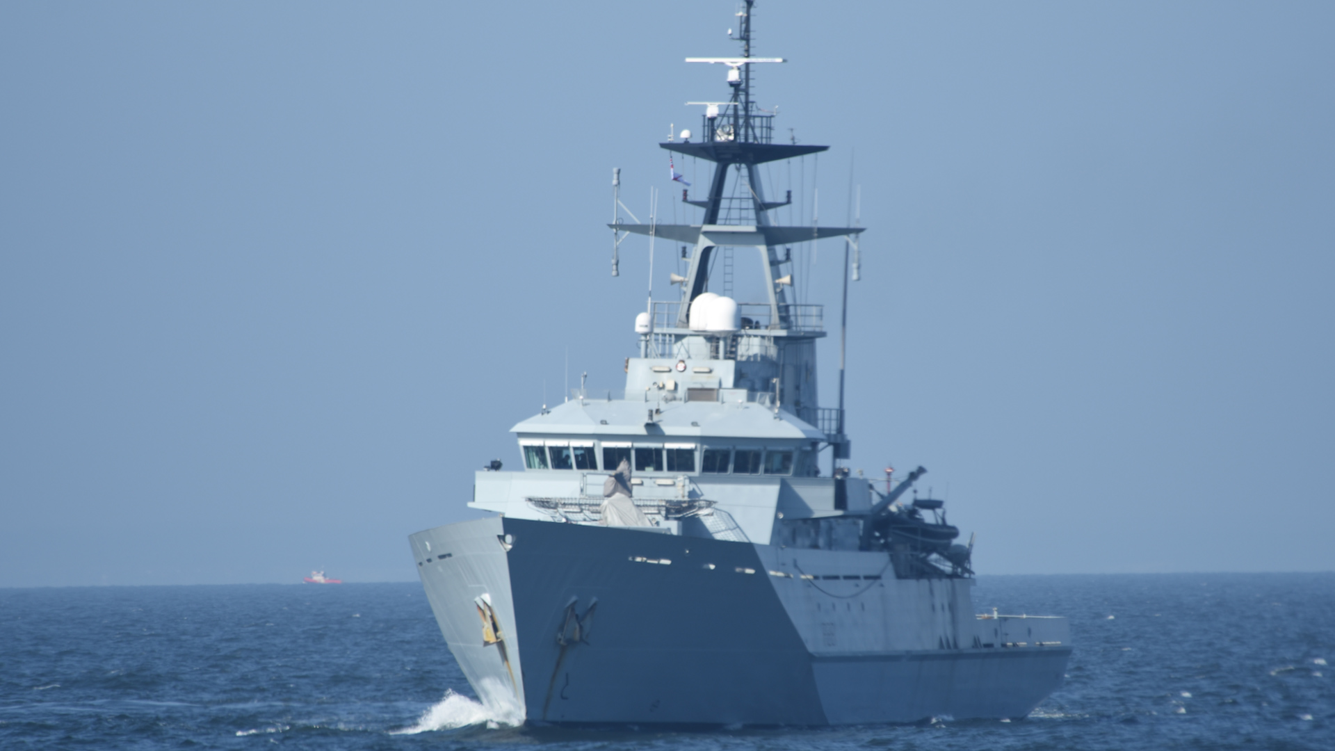 HMS Tyne shadowed three Russian ships in separate tasks, including Merkury, a Steregushchiy-class corvette and research ship Akademik Nikolaj Strakhov