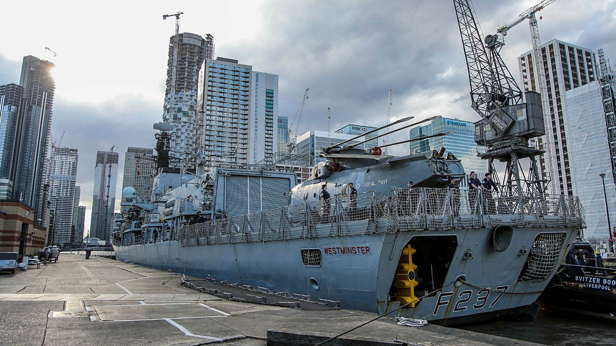 HMS Westminster, seen here at West India Docks in London today 05082019 credit MOD.jpg