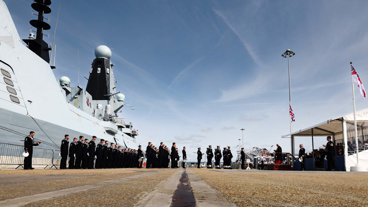 HMS Duncan's rededication ceremony was held on 17 May (Picture: Royal Navy).