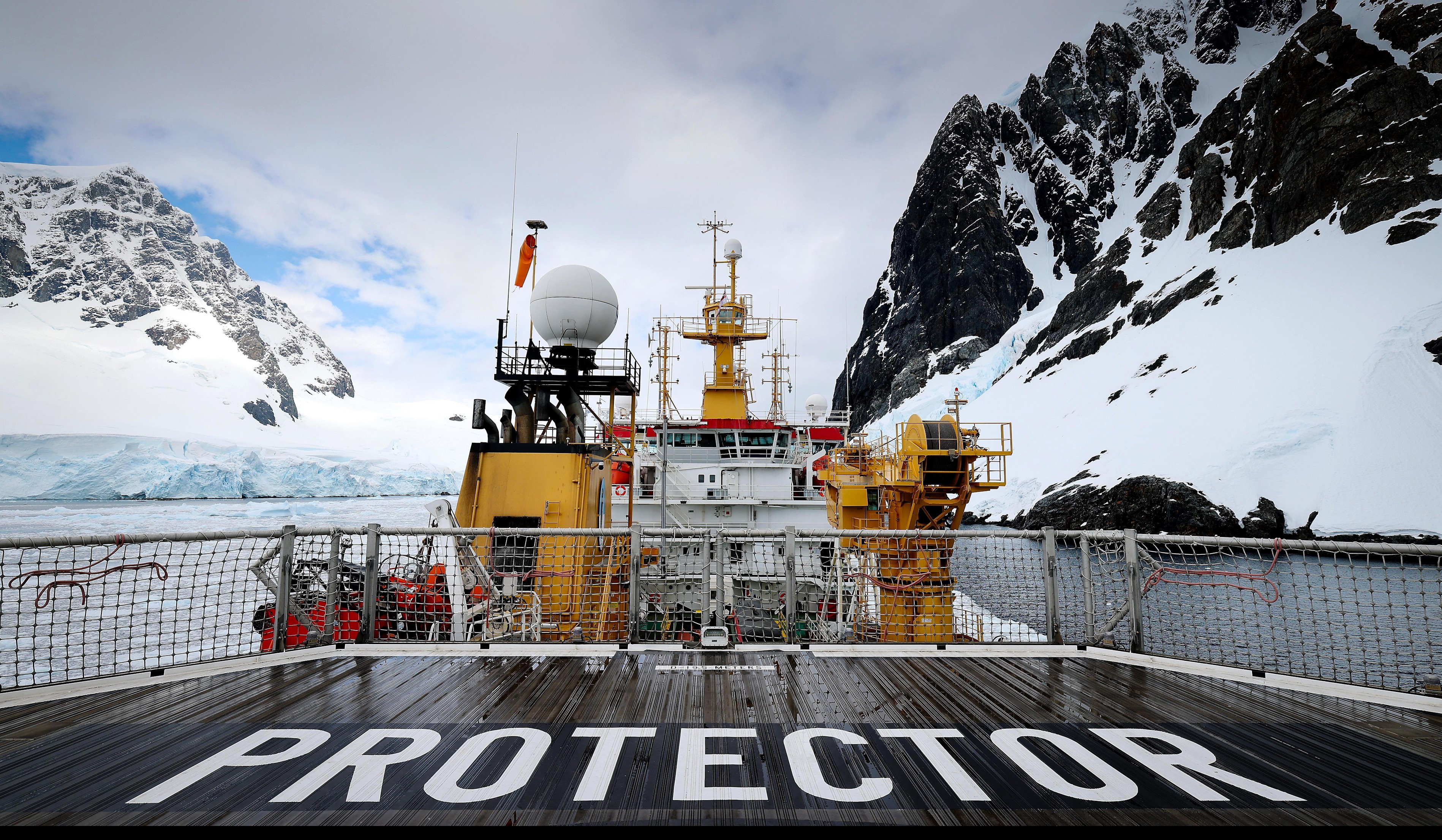 HMS Protector is the Royal Navy's only ice patrol ship (Picture: Royal Navy).