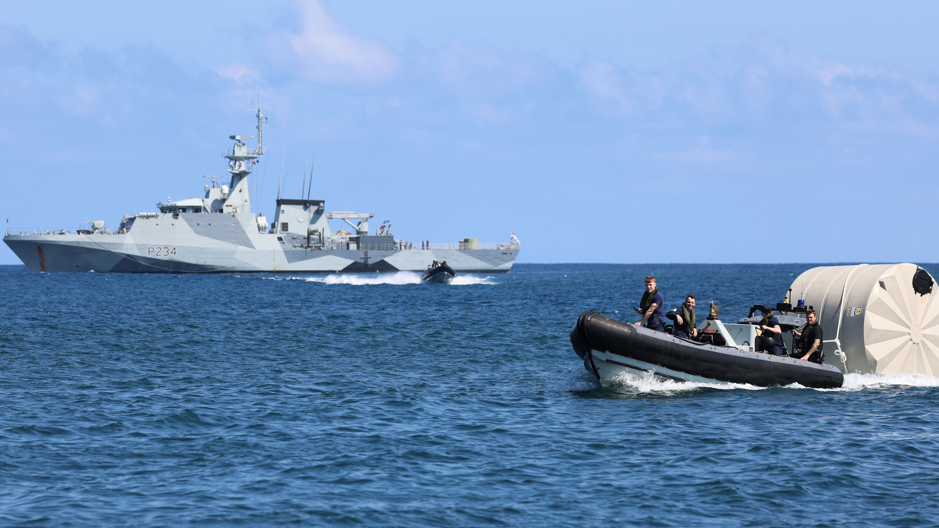 The crew of HMS Spey brought vital aid to the people of Tanna after the island was hit by two storms (Picture: Royal Navy).