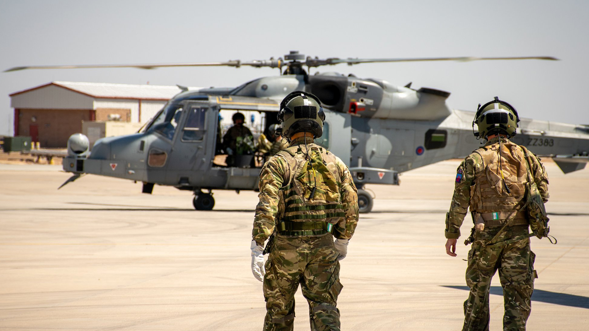 The Sonoran Desert provides harsh conditions that test both the crews and their copters (Picture: MOD)