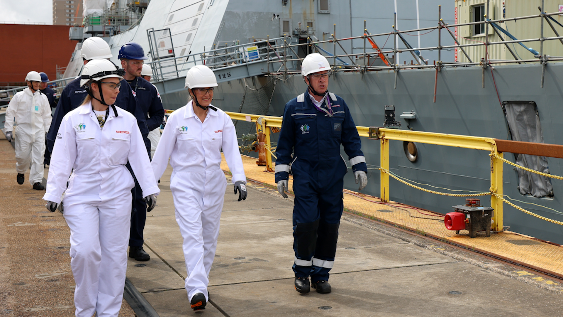 HRH Duchess Edinburgh visits HMS Daring as Lady sponsor during Upkeep period HMNB Portsmouth 110423 CREDIT ROYAL NAVY _0