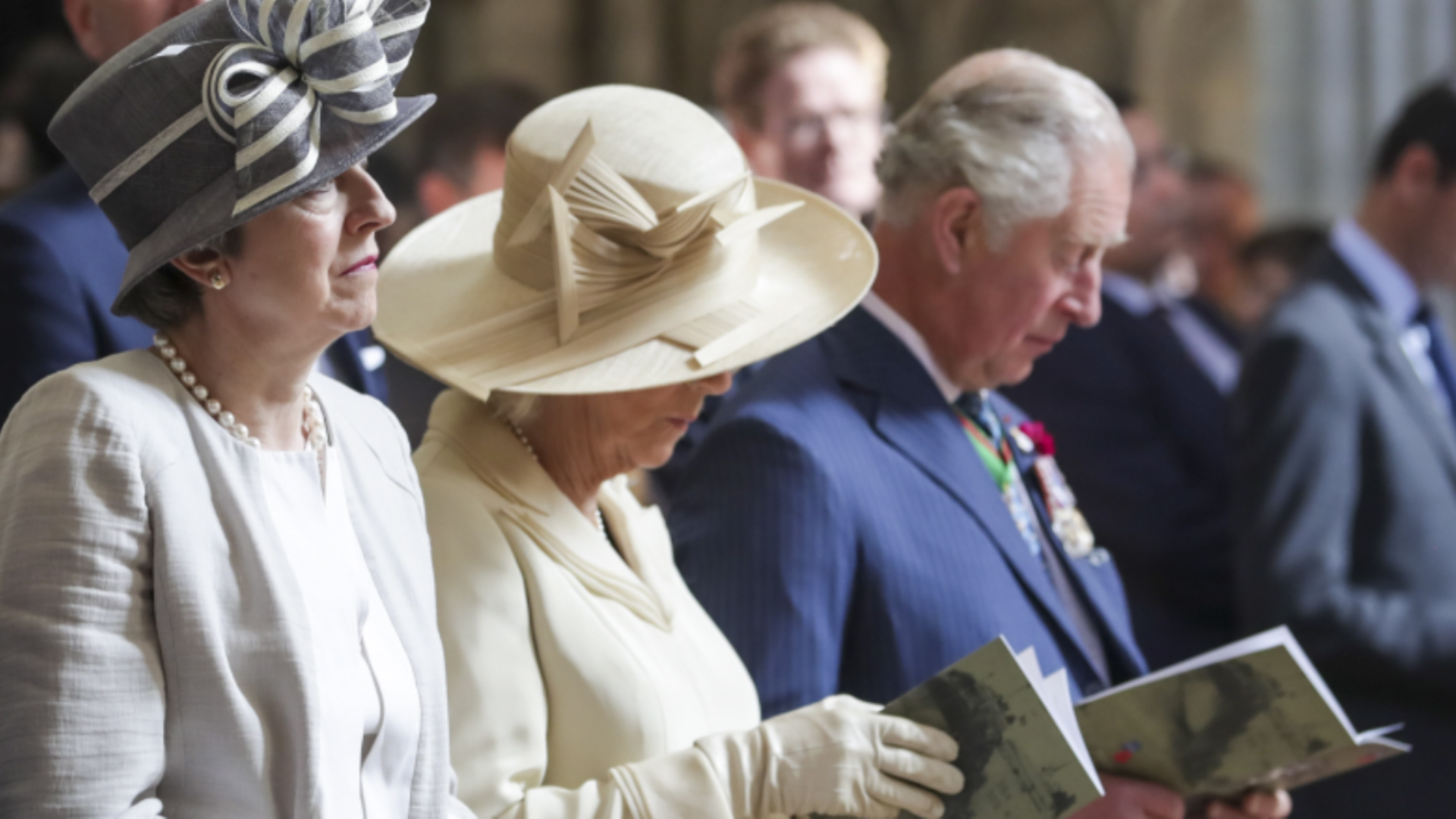 HRH Prince of Wales the Prime Minister Bayeux Cathedral MOD