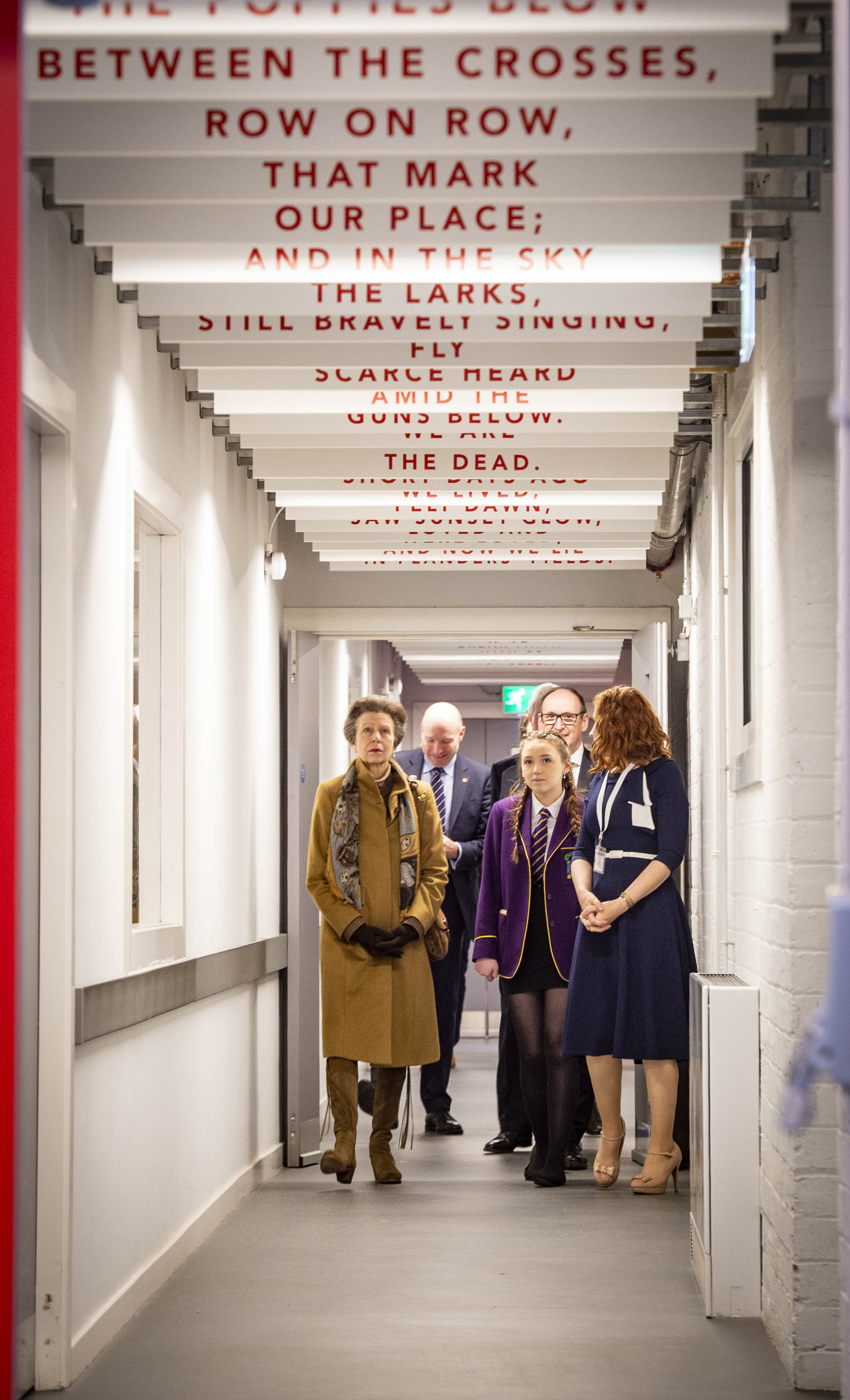 HRH Princess Royal visits Lady Haig Poppy Factory in Edinburgh, Scotland