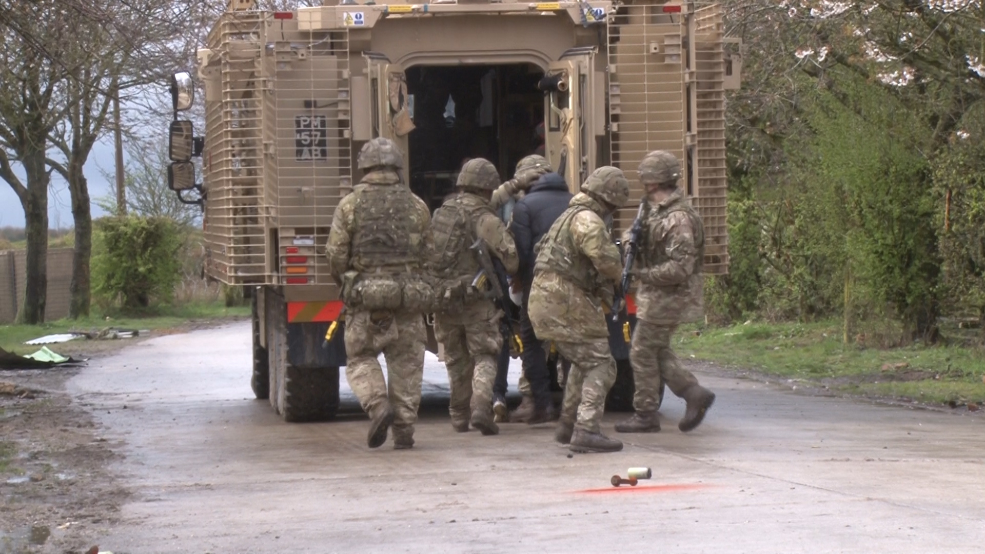 HUMAN SECURITY DEMONSTRATION BY 4 SCOTS