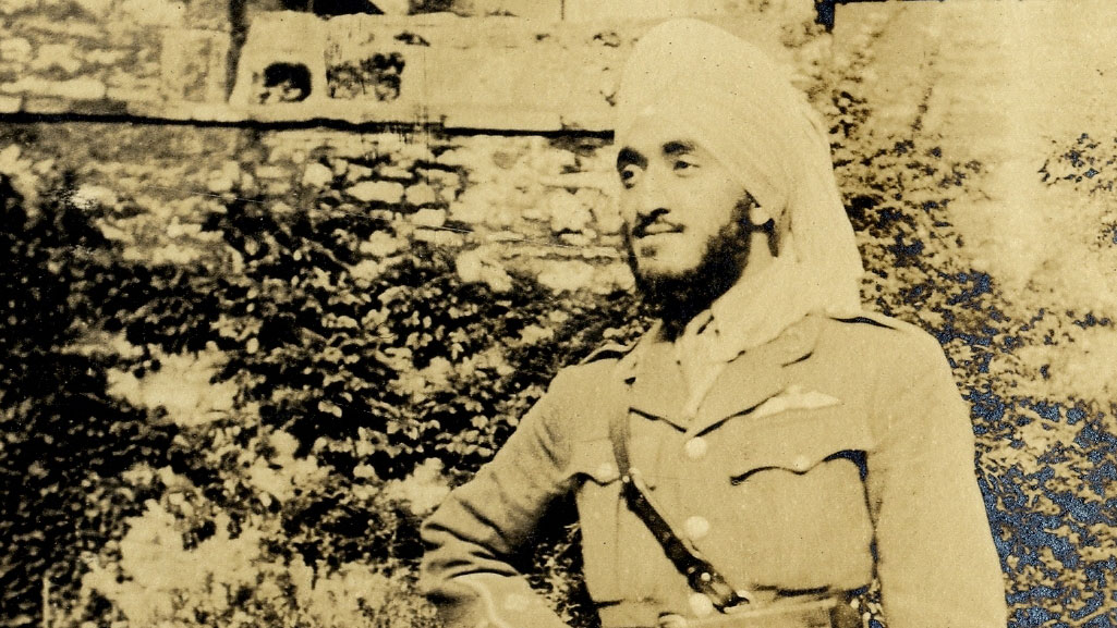 Hardit Singh Malik pictured during the First World War CREDIT Balliol College, Oxford FFU07-63g