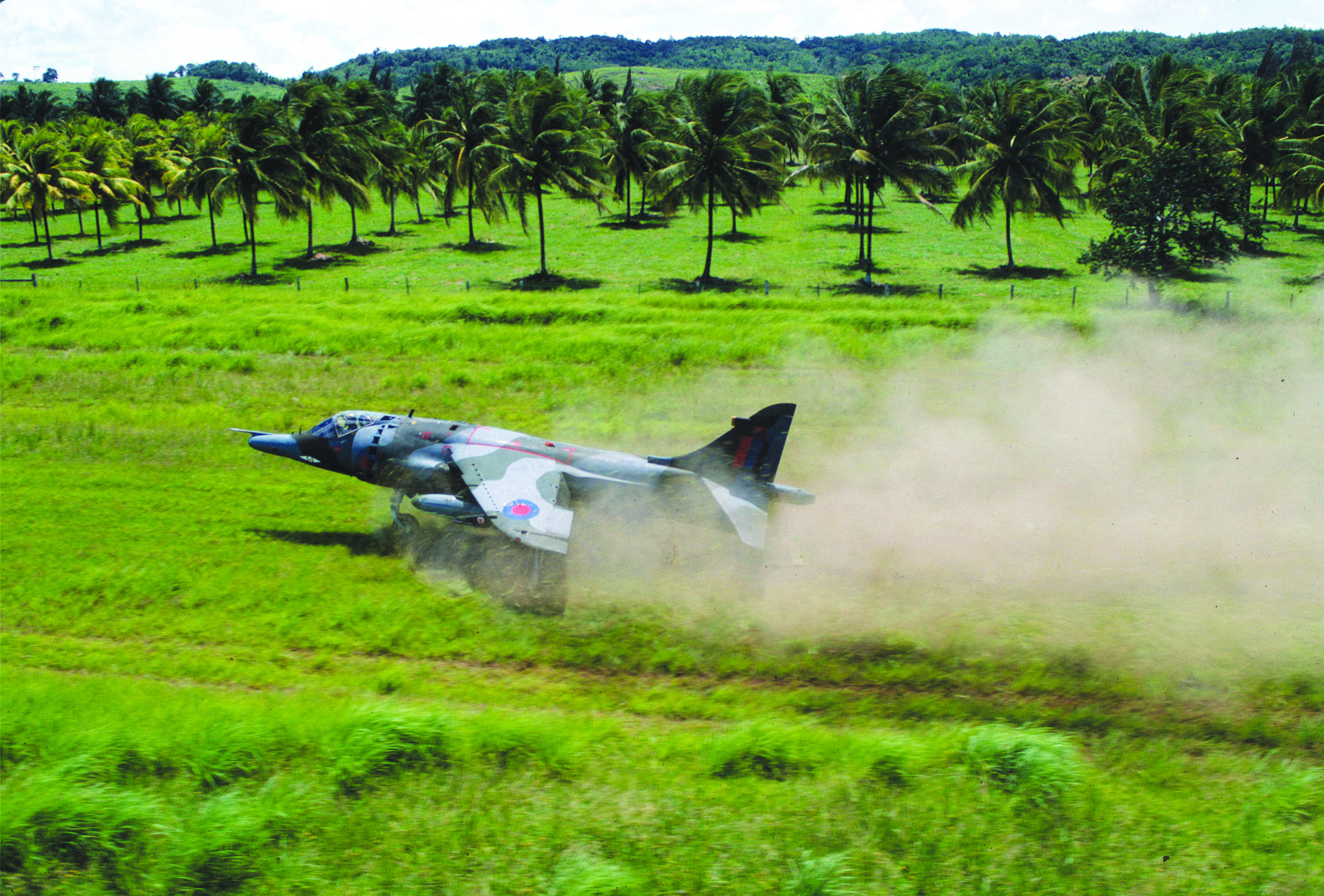 RAF Harrier jump jet