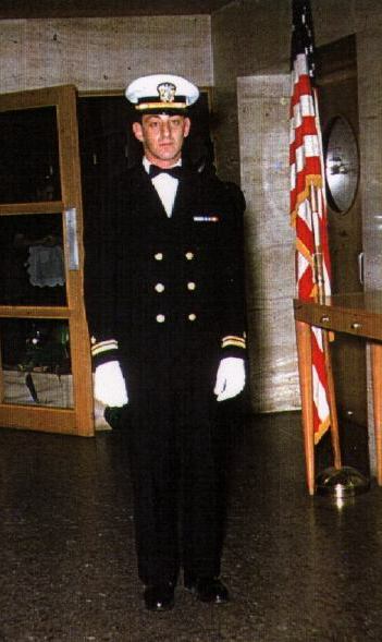 Harvey Milk in Navy Dress