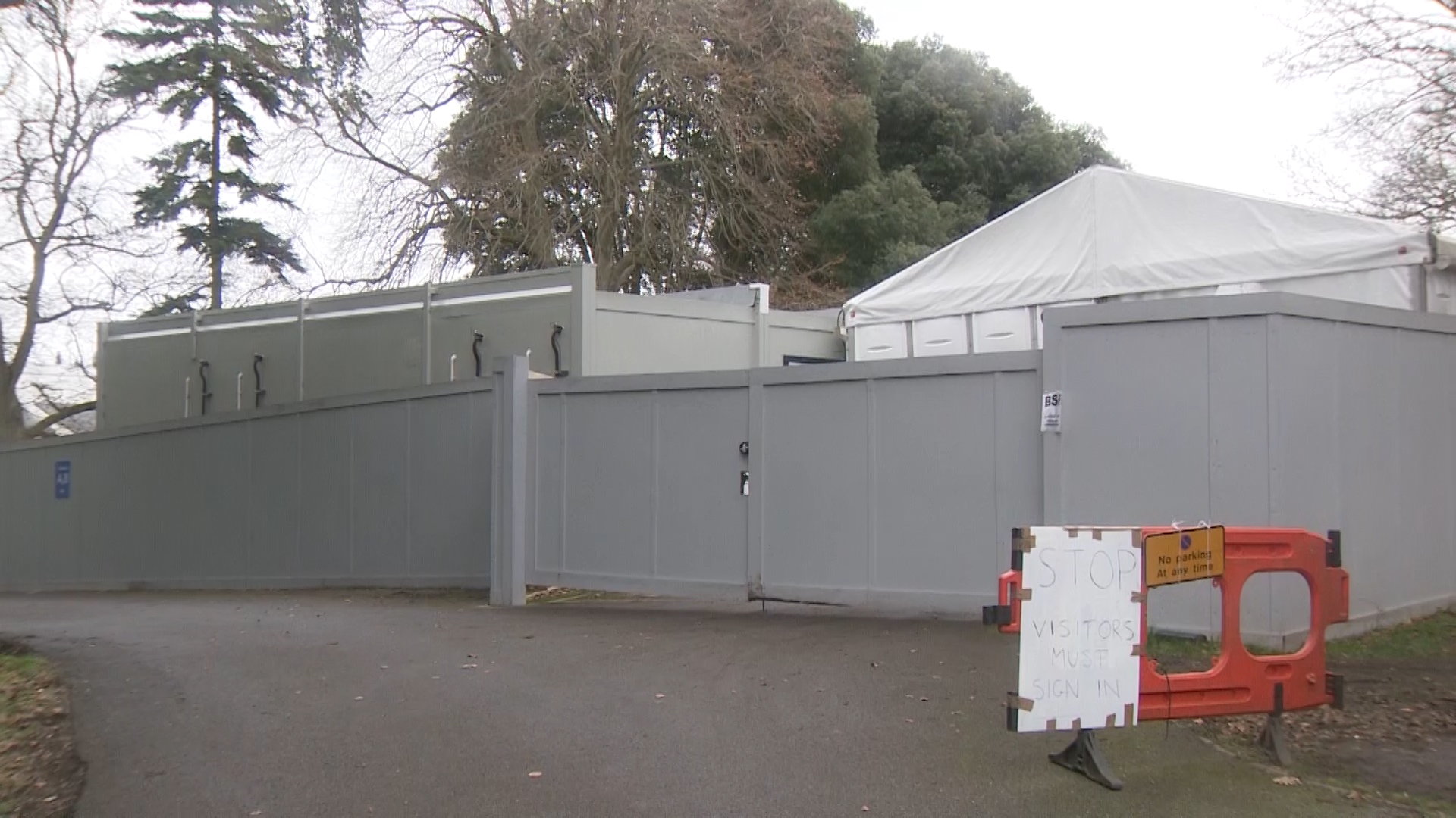 Headley Court turned into mortuary COVID coronavirus 110121 CREDIT BFBS.jpg 