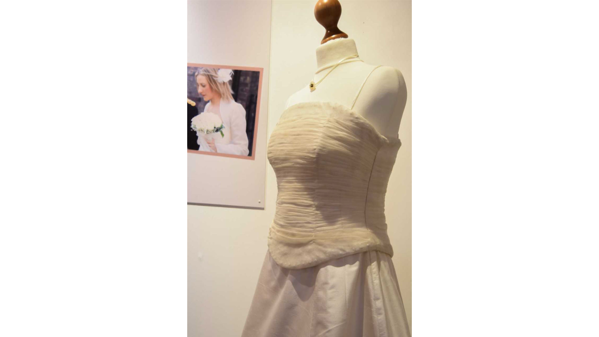 Helen Head's strapless corset and seperate skirt dress at the Fusilier Museum (Picture: Fusilier Museum). 