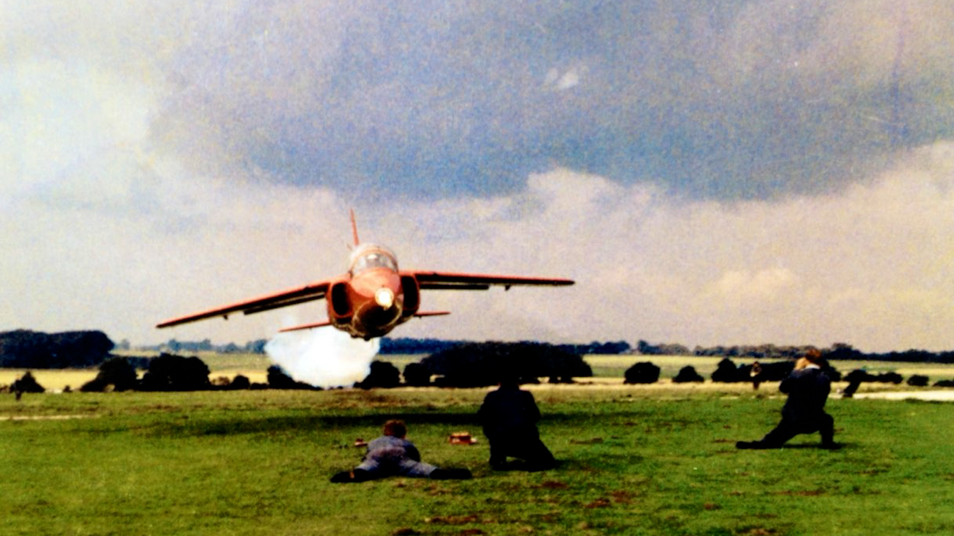 Henry Prince Red 7 flying 6ft off the ground in the 1960s CREDIT Ron Turrell