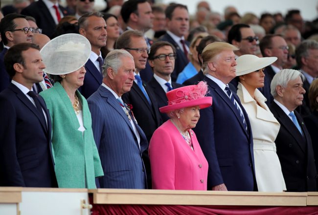 The Queen and US President Donald Trump gave Mr Jenkins a standing ovation in June (Picture: MOD).
