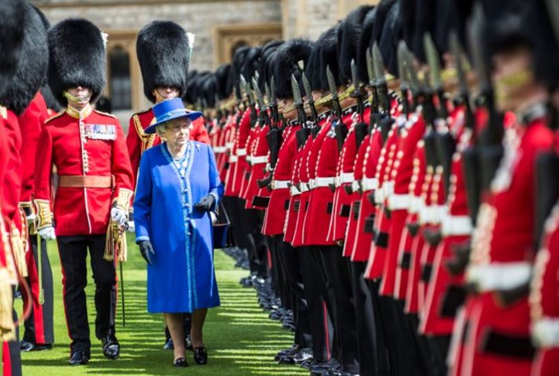 Her Majesty the Queen inspects 1st Battalion the Welsh Guards at Windsor Castle 300415 CREDIT MOD.JPG